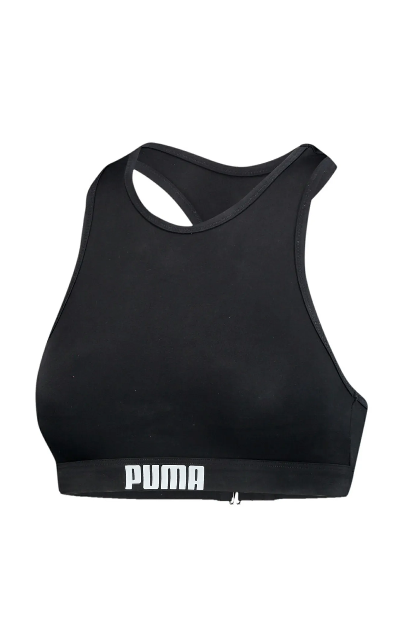 Женский черный топ от купальника PUMA Swim Women Racerback Swim Top 6