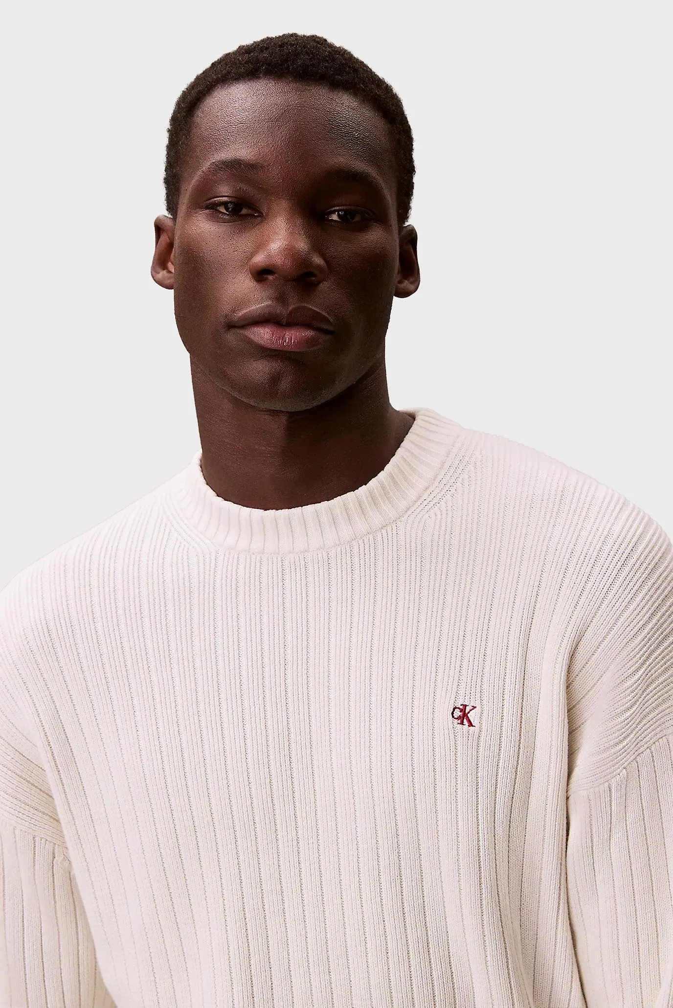 Мужской белый джемпер VERTICAL TEXTURE 4