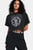 Женская черная футболка UA HW Dusk to Dawn Crop SS