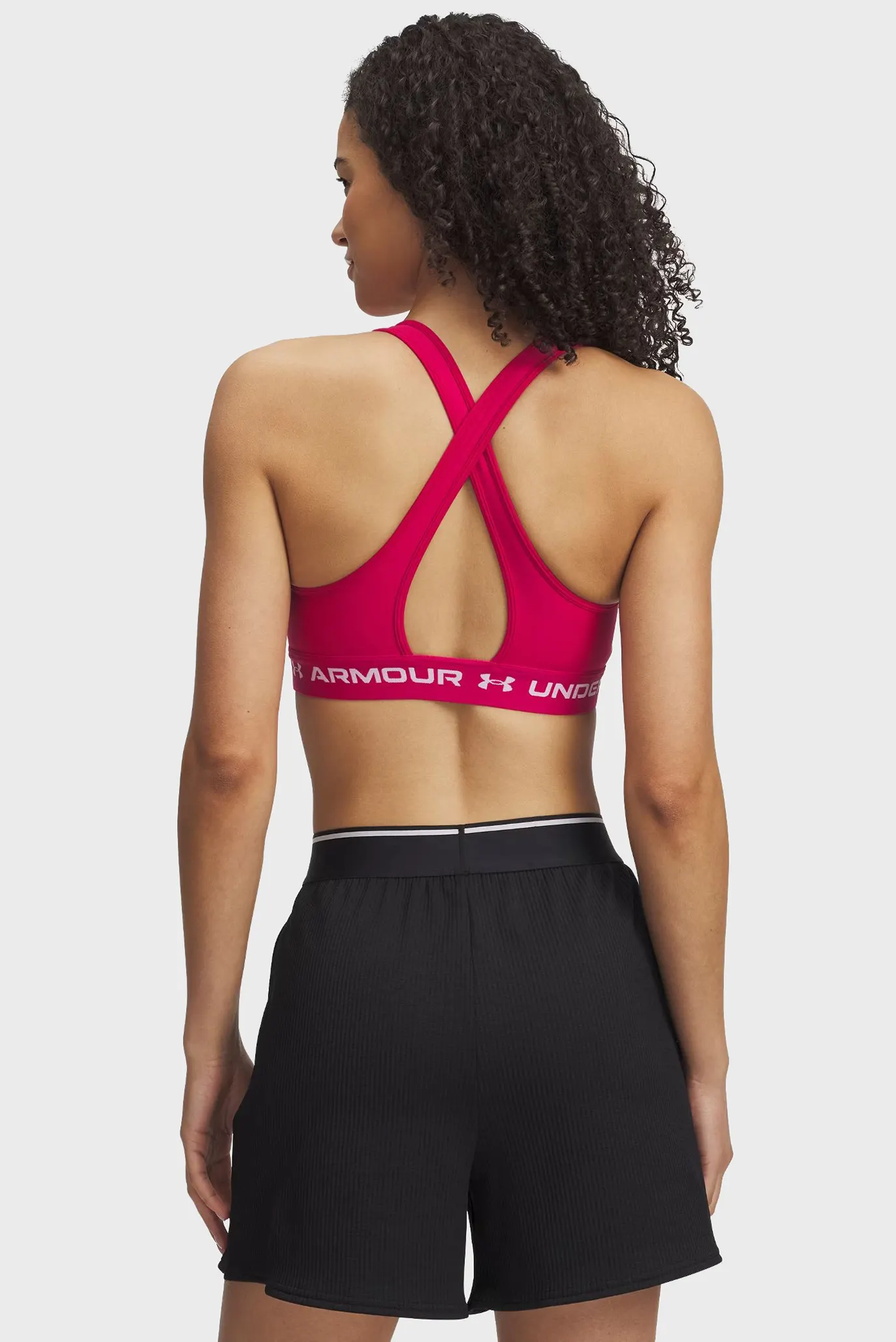 Женский малиновый топ Crossback Mid Bra 2