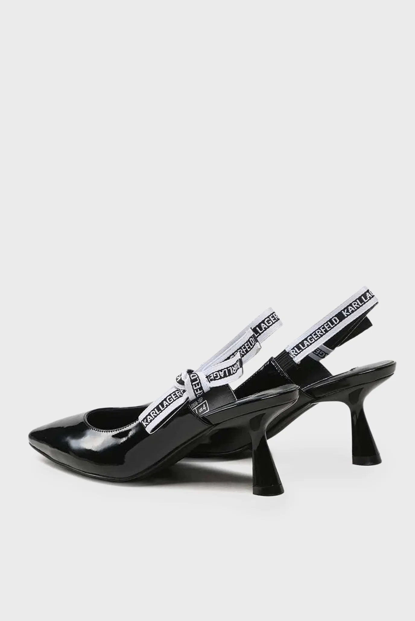 Жіночі чорні шкіряні слінгбеки 3