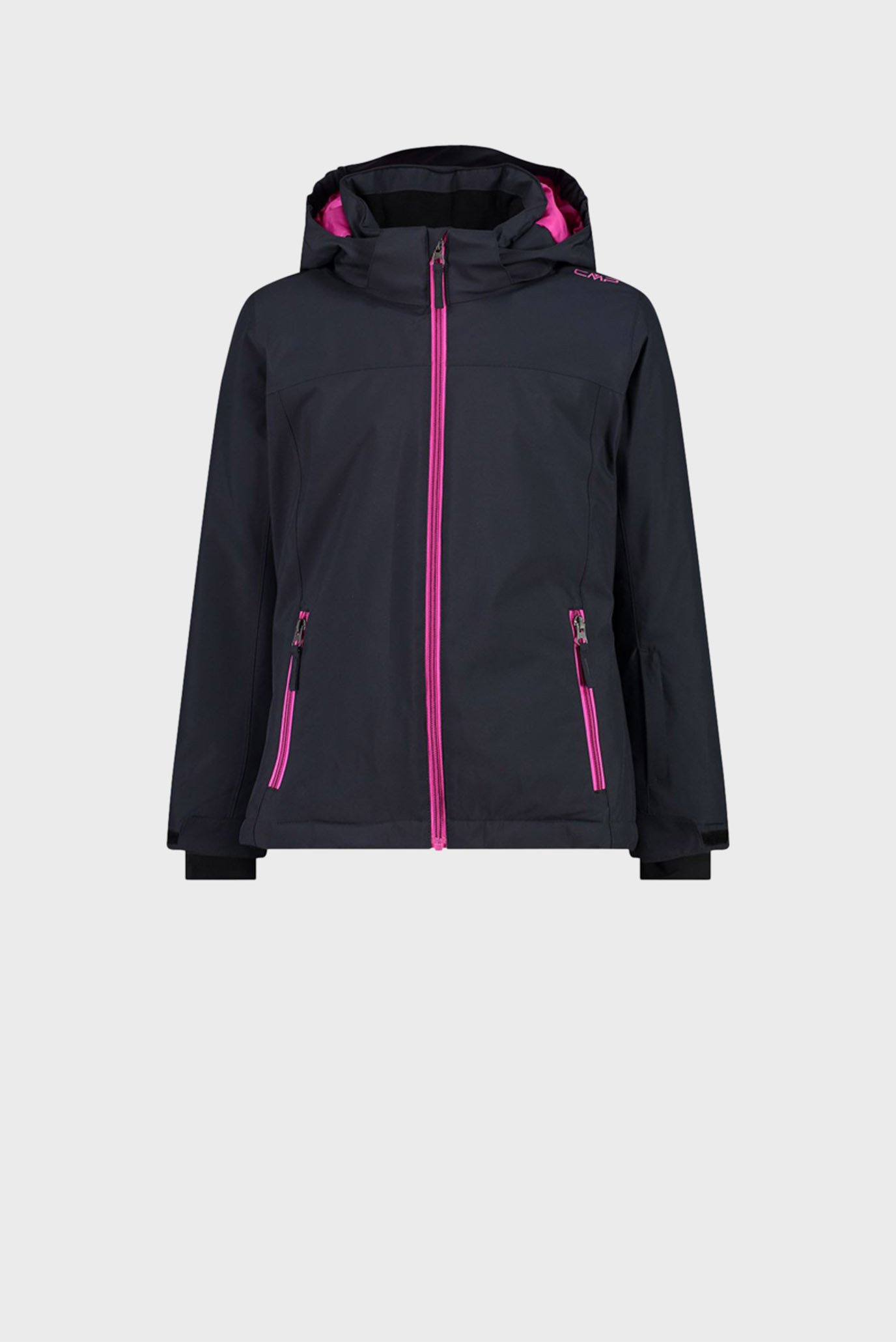 Детская темно-серая лыжная куртка SNAPS HOOD TWILL Серый 116 CMP 39W2085-00US Детская темно-серая лыжная куртка SNAPS HOOD TWILL Серый 116 CMP 39W2085-00US