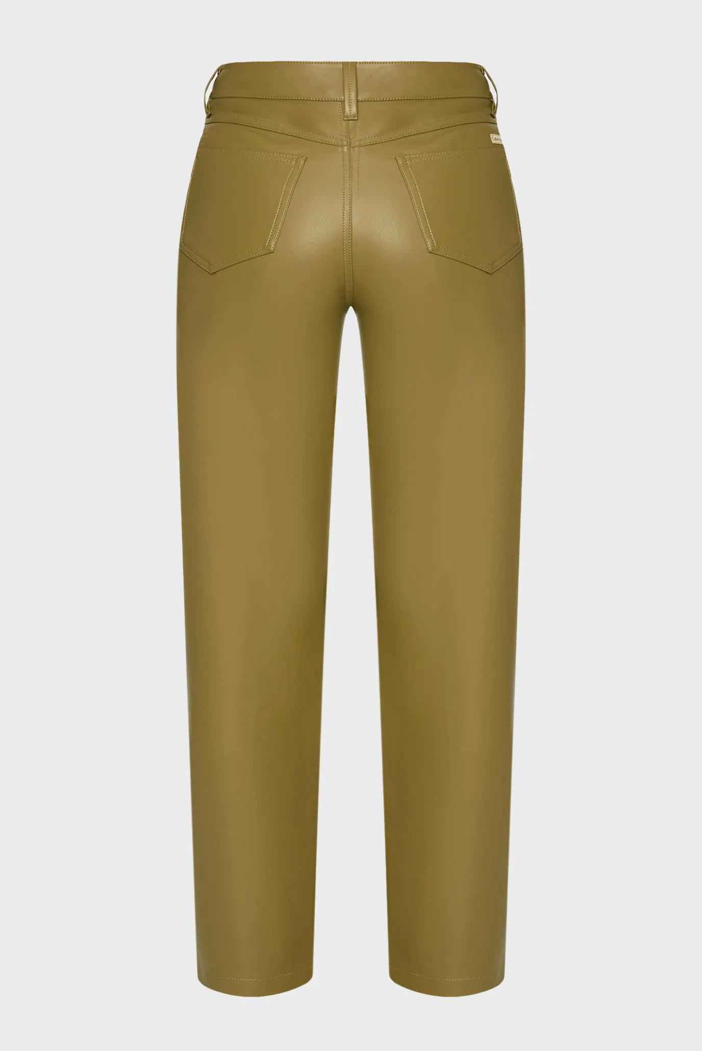Жіночі оливкові брюки FAUX LEATHER RELAXED PANT 7
