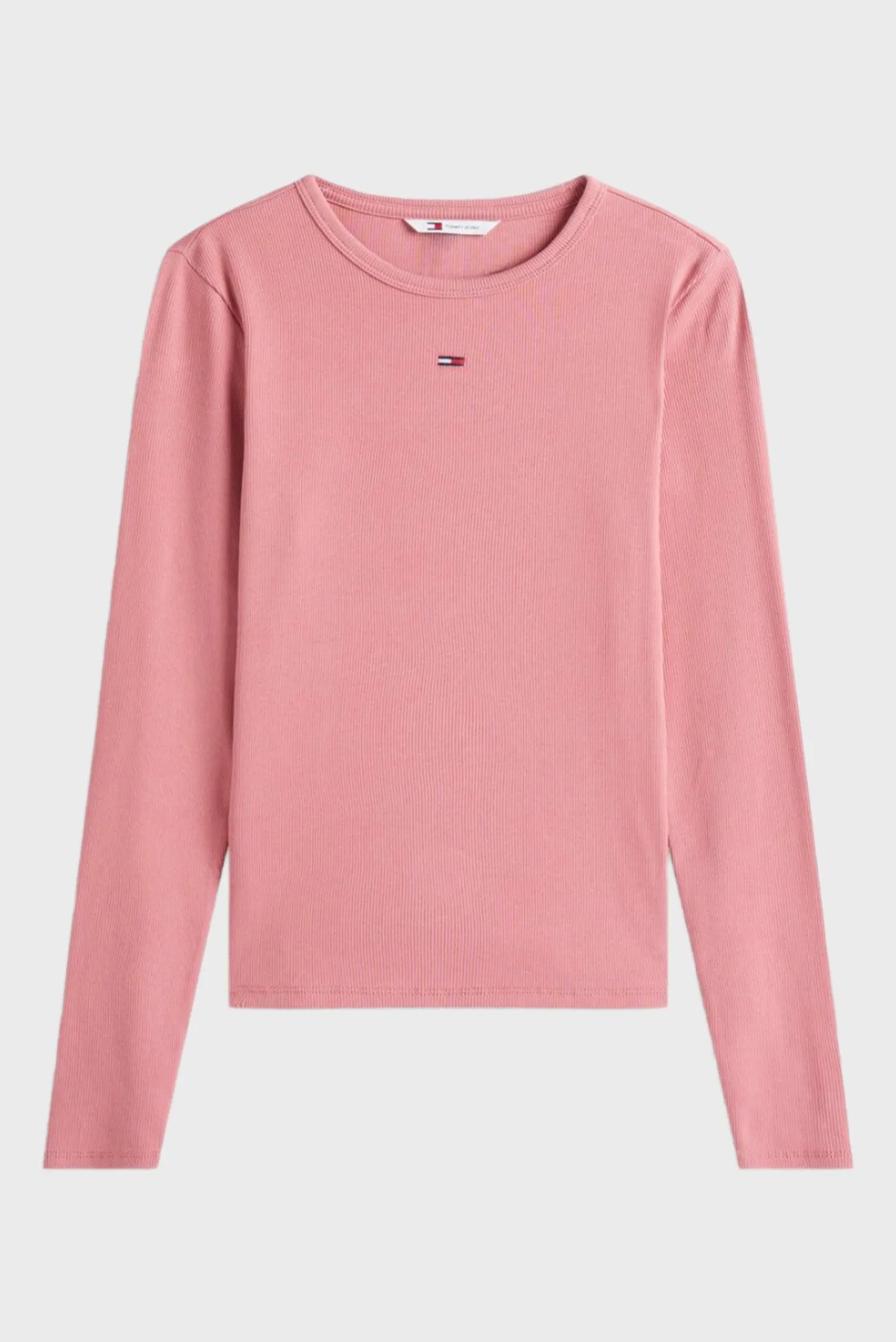 Жіночий рожевий лонгслів TJW SLIM ESSENTIAL RIB 6
