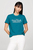 Женская бирюзовая футболка TJW REG VARSITY SPORT 1 TEE