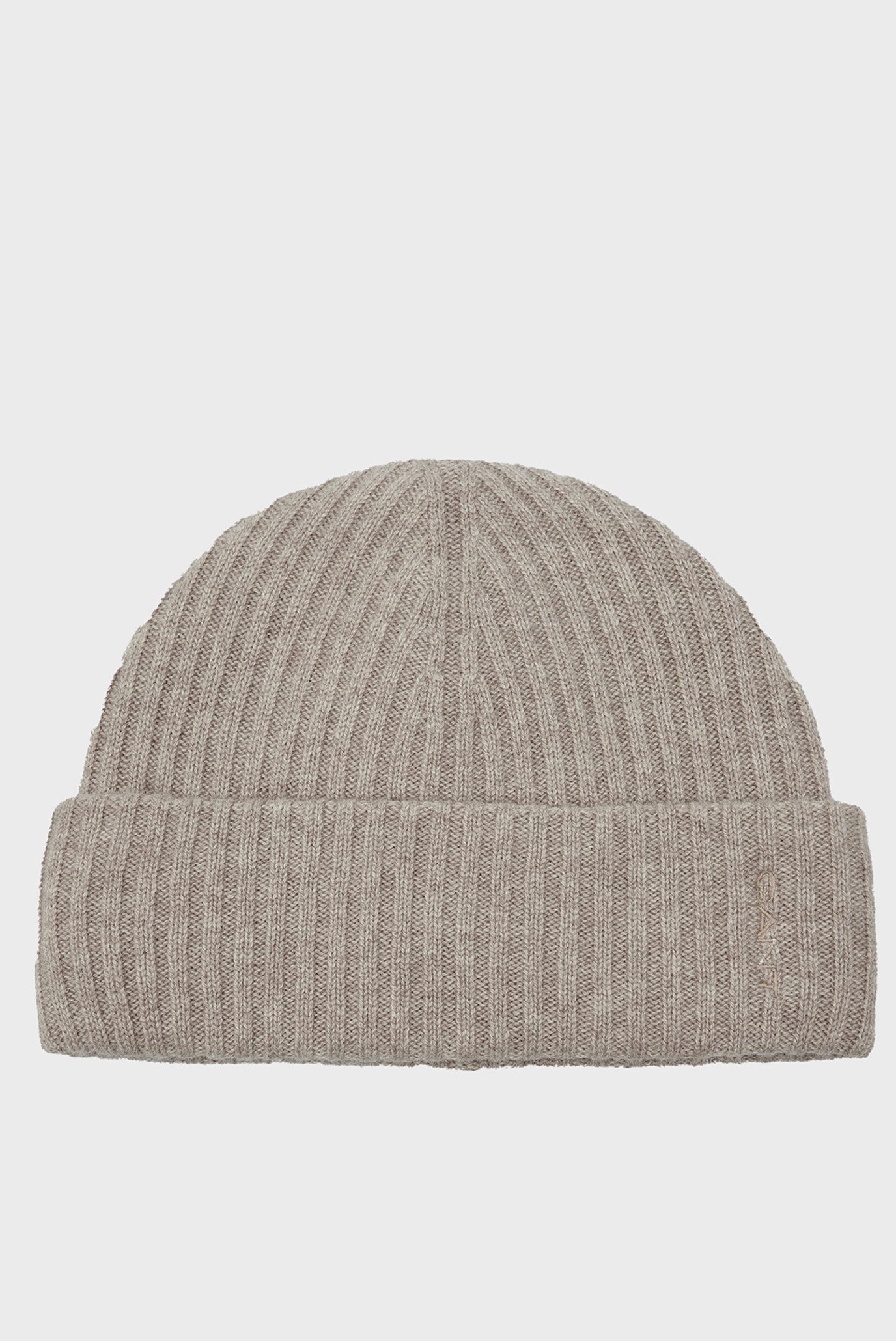 Женская бежевая шерстяная шапка LOUNGEWEAR BEANIE 1