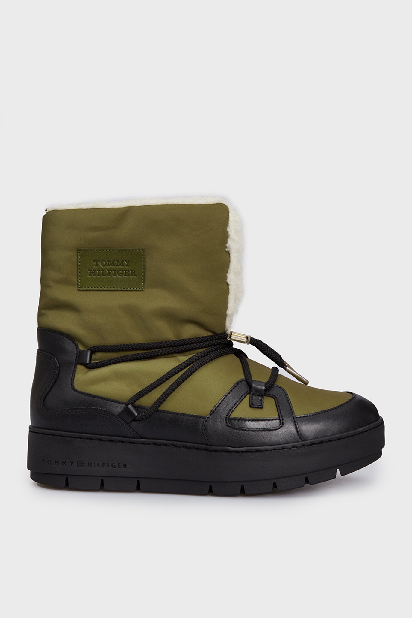 Женские зеленые дутики TOMMY ESSENTIAL SNOWBOOT 1