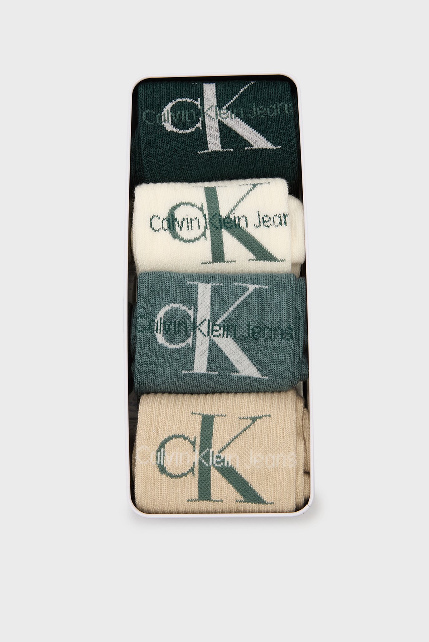 Чоловічі шкарпетки (4 пари) CKJ MEN SOCK 4P GIFTBOX MONOGRAM 1