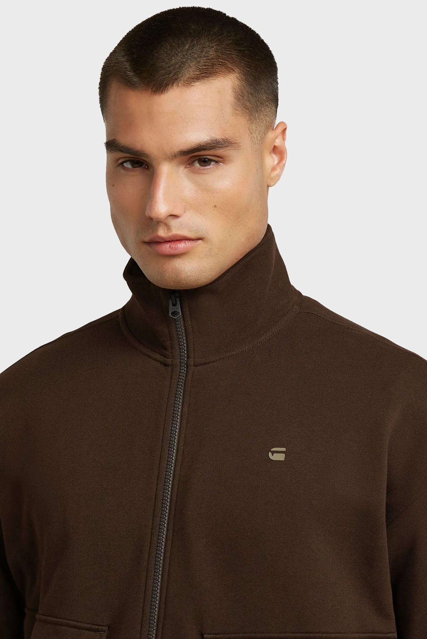 Чоловіча темно-коричнева спортивна кофта Rovic 5
