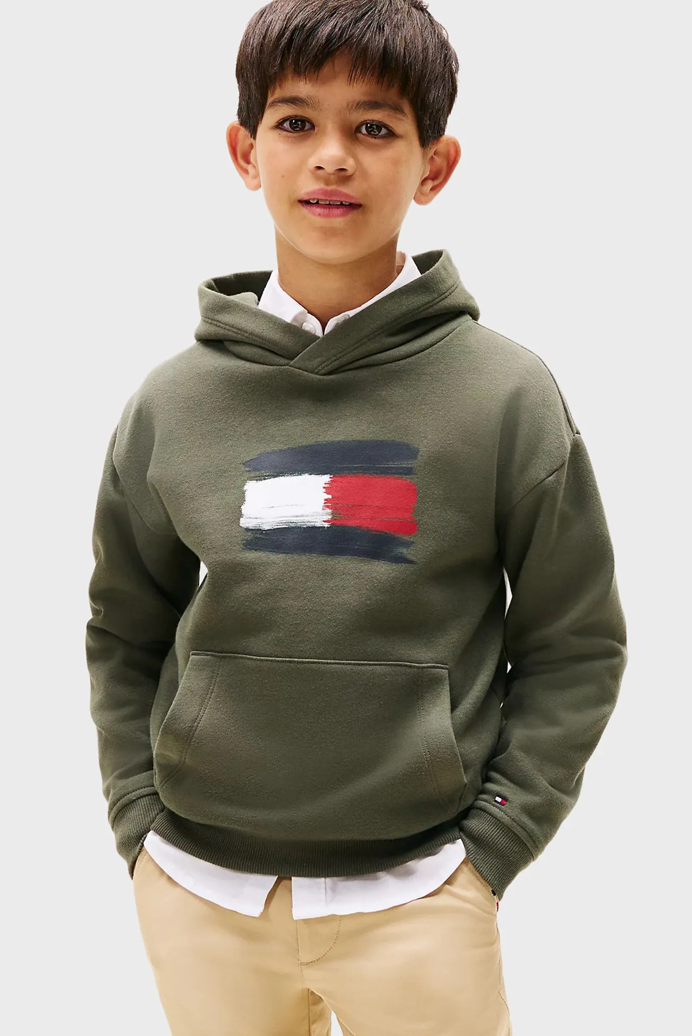 Дитяче темно-зелене худі FLAG 1