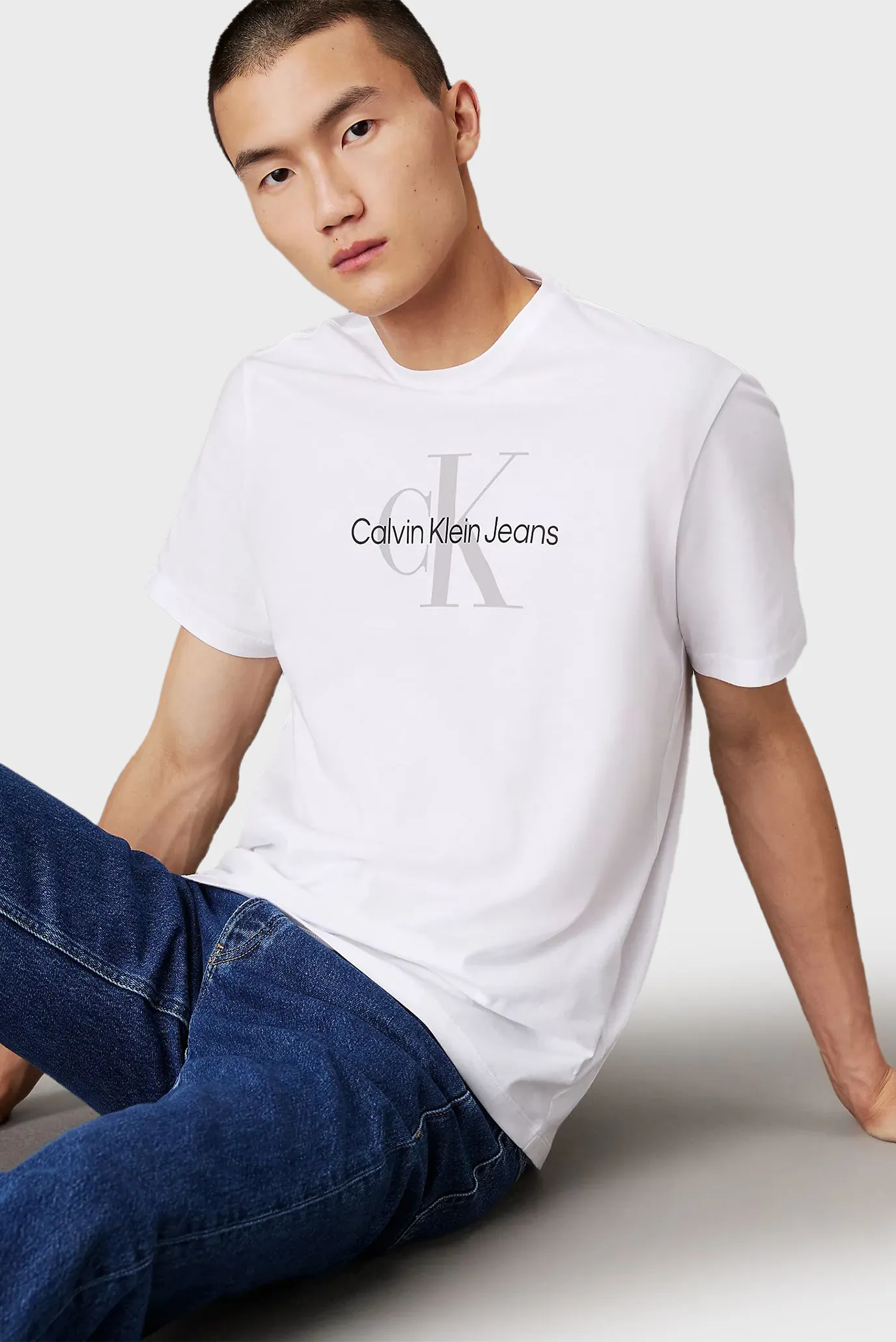 Мужская белая футболка SS HERO MONOGRAM TEE 30S EU OPT 4