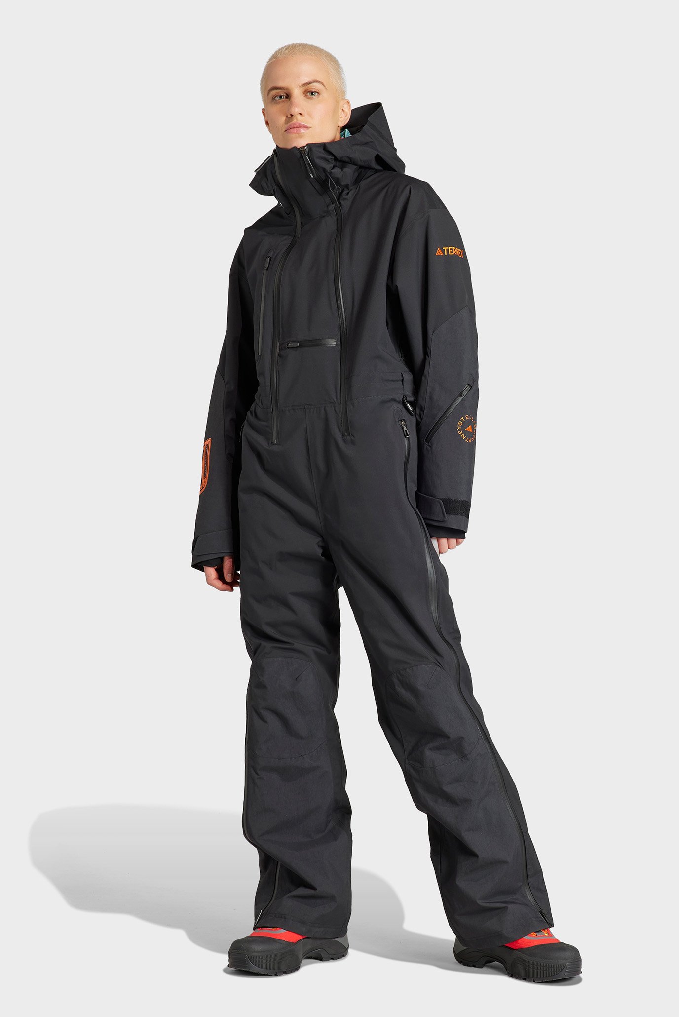 Женский черный комбинезон adidas by Stella McCartney x Terrex TrueNature Two-Layer Insulated 1