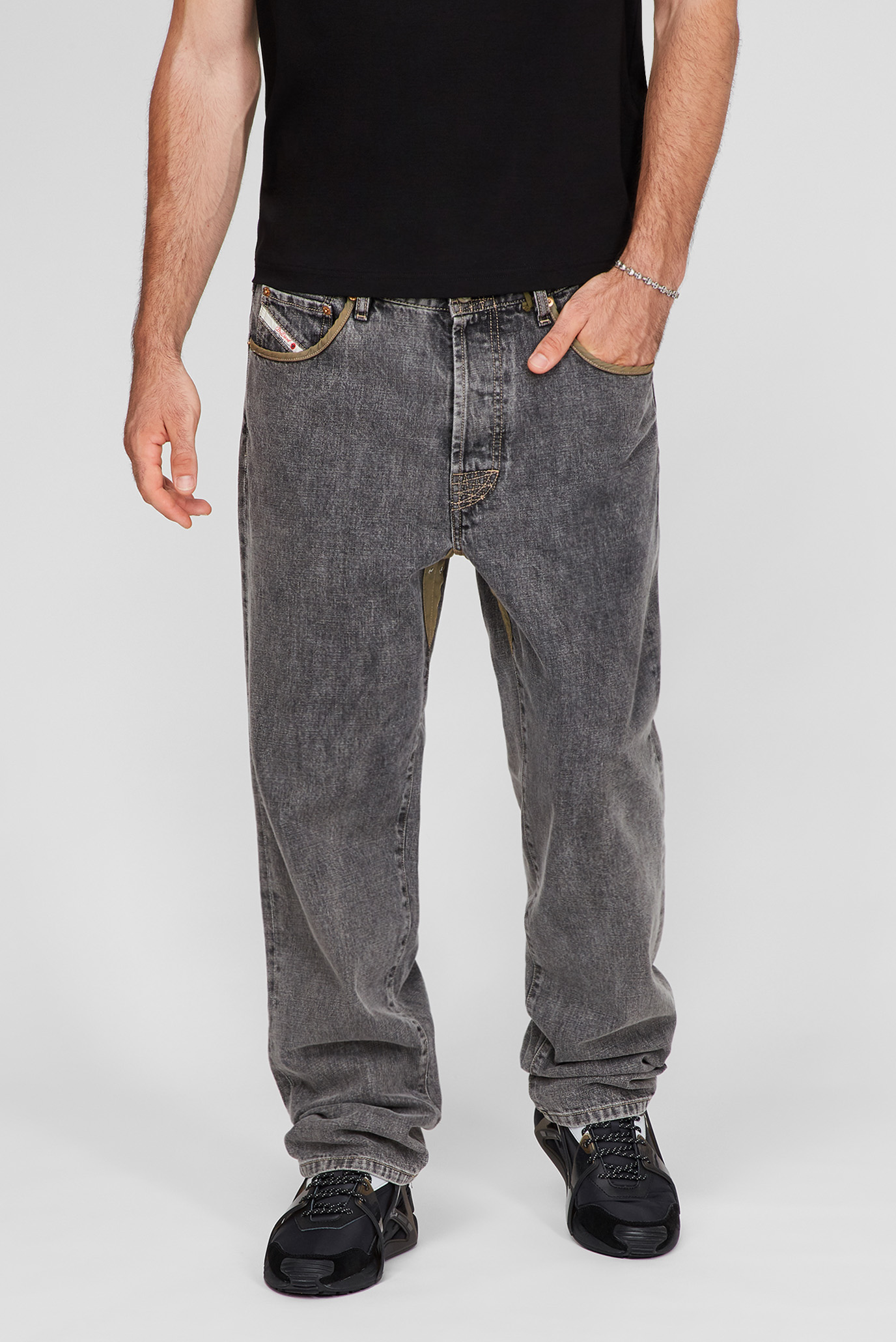 Мужские серые джинсы D4D-P2 1