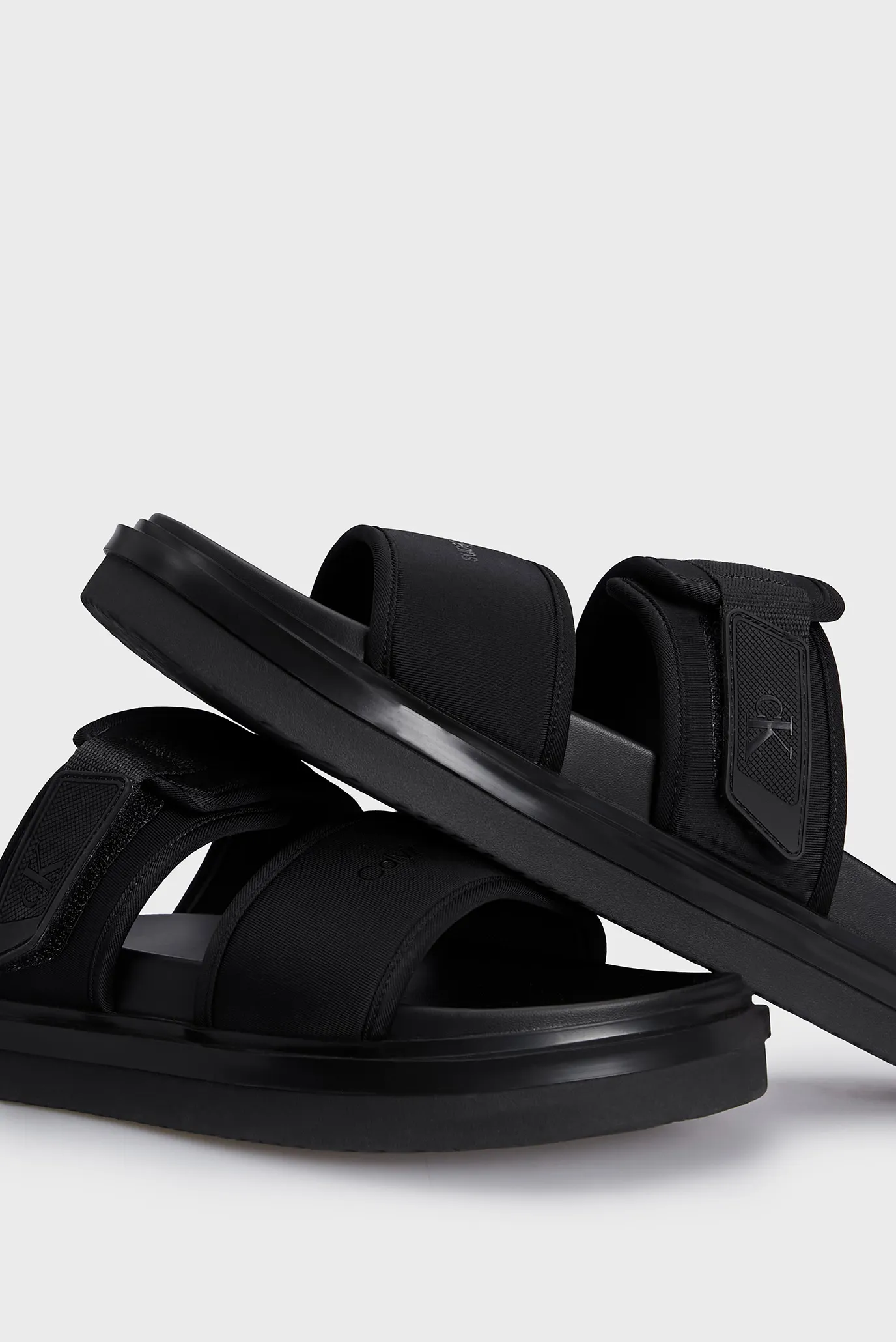 Мужские черные слайдеры DOUBLE BAR SANDAL 2