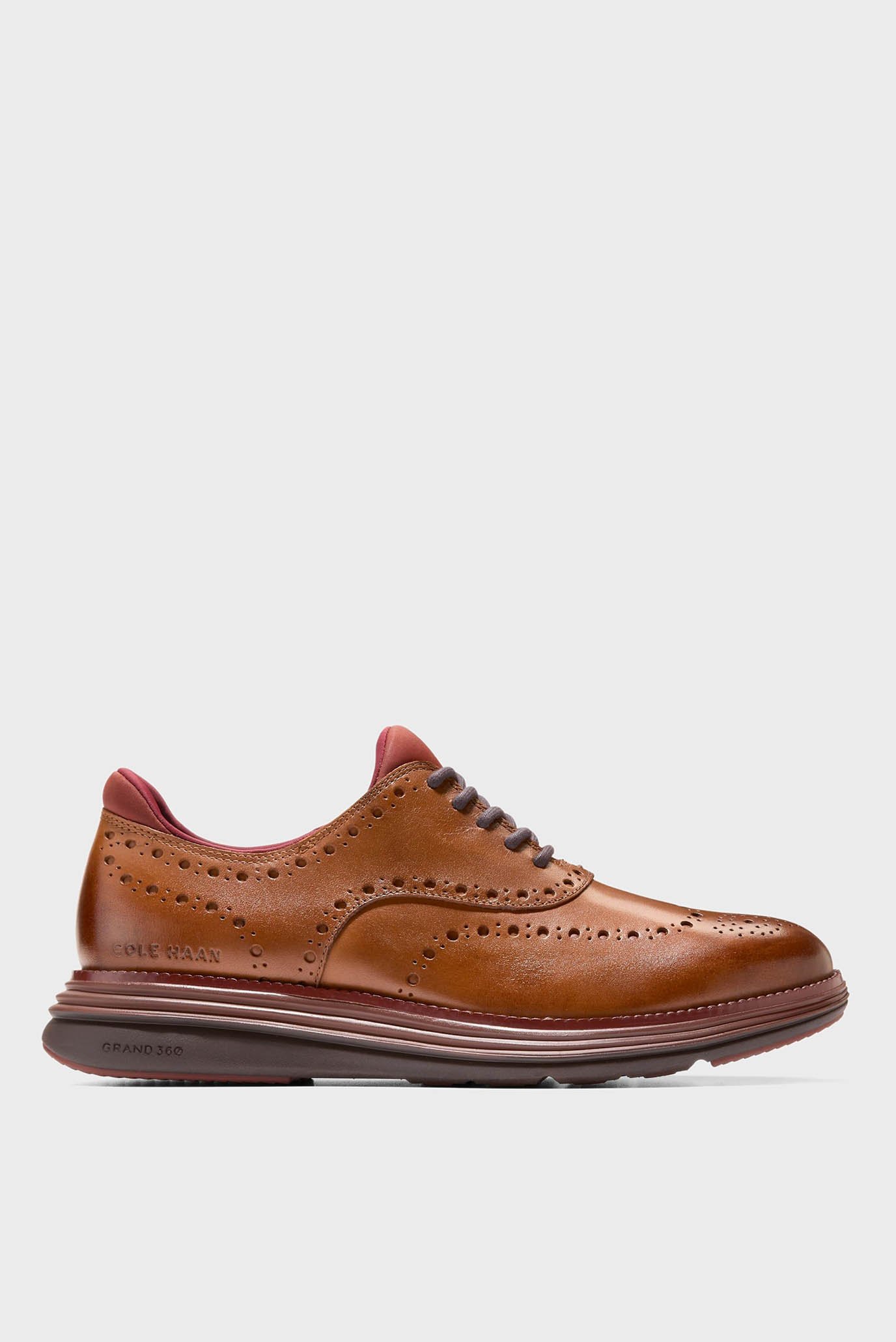 Чоловічі коричневі шкіряні броги ØriginalGrand Ultra Waterproof Wingtip Oxford 1