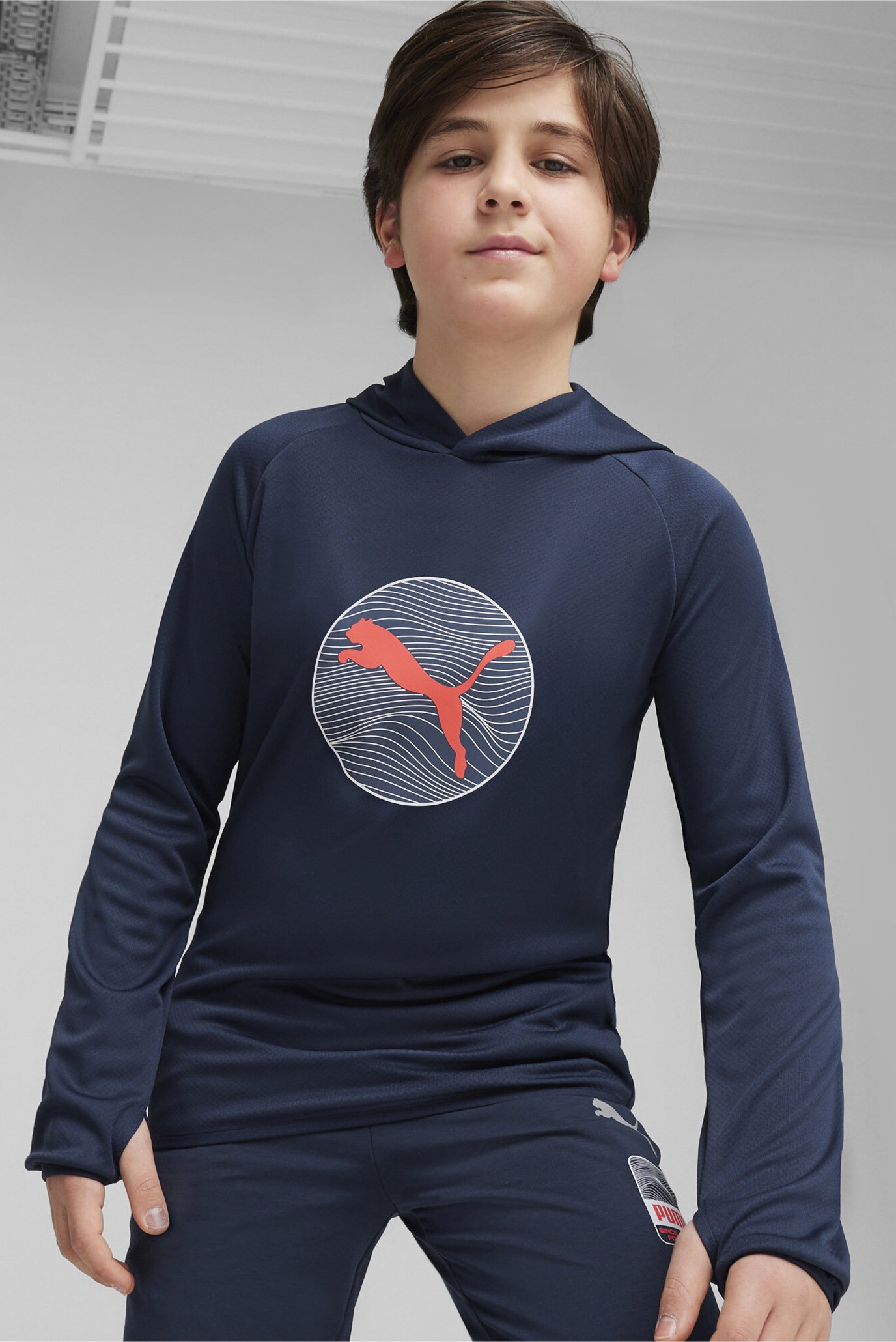 Детское темно-синее худи ACTIVE SPORTS Youth Hoodie 1