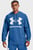 Мужское синее худи UA Rival Fleece Big Logo HD