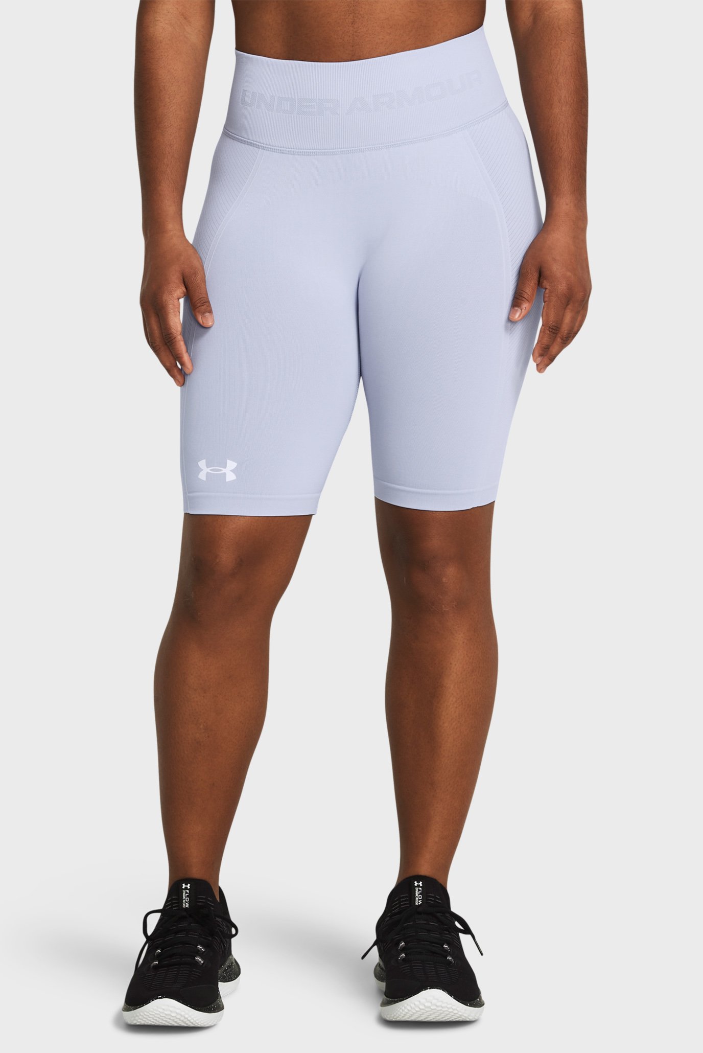 Женские сиреневые велосипедки UA Train Seamless Short 1