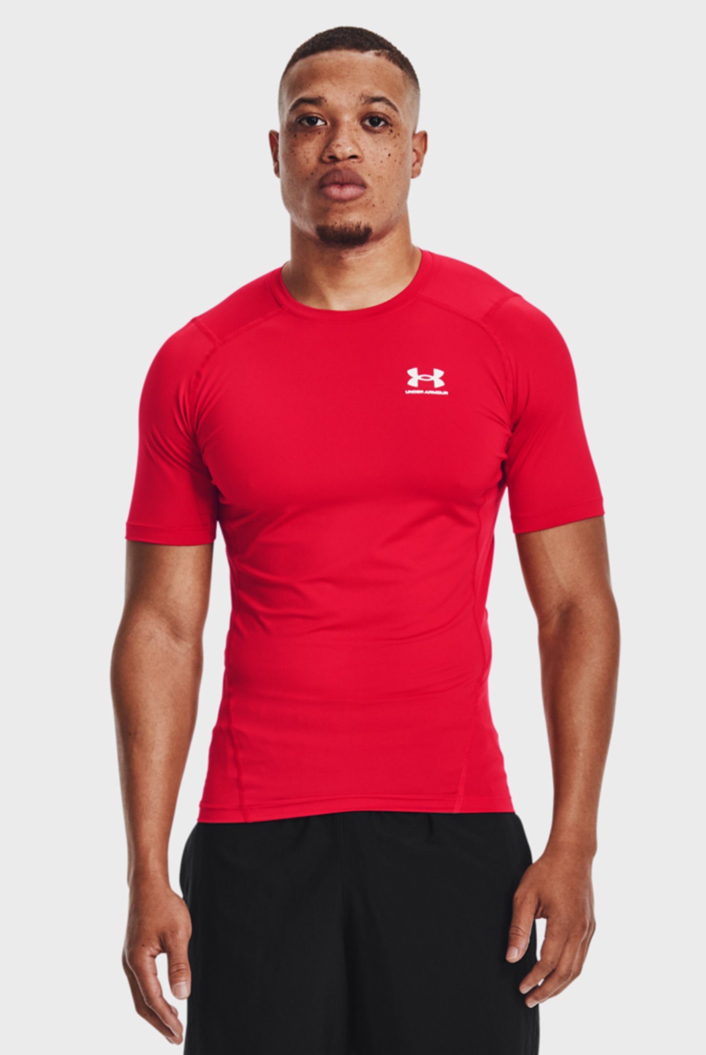 Чоловіча червона футболка UA HG Armour Comp SS 1