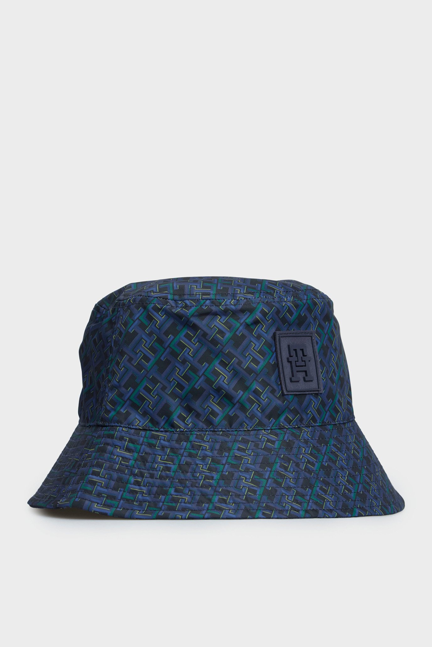 Чоловіча темно-синя панама з візерунком TH MONOGRAM TWILL AOP BUCKET 1