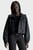 Жіноча чорна куртка з візерунком SHORT HOODED LOGO AOP