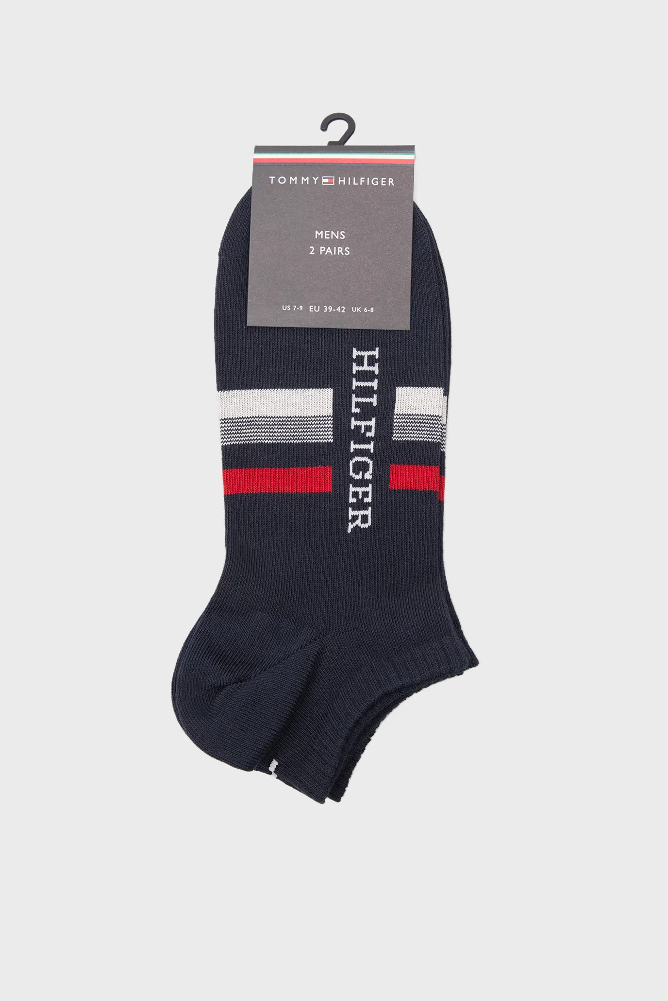 Мужские темно-синие носки (2 пары) SNEAKER Синий 43-46 Tommy Hilfiger 701232467