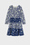 Детское синее платье с принтом JERSEY FLORAL MIX TI
