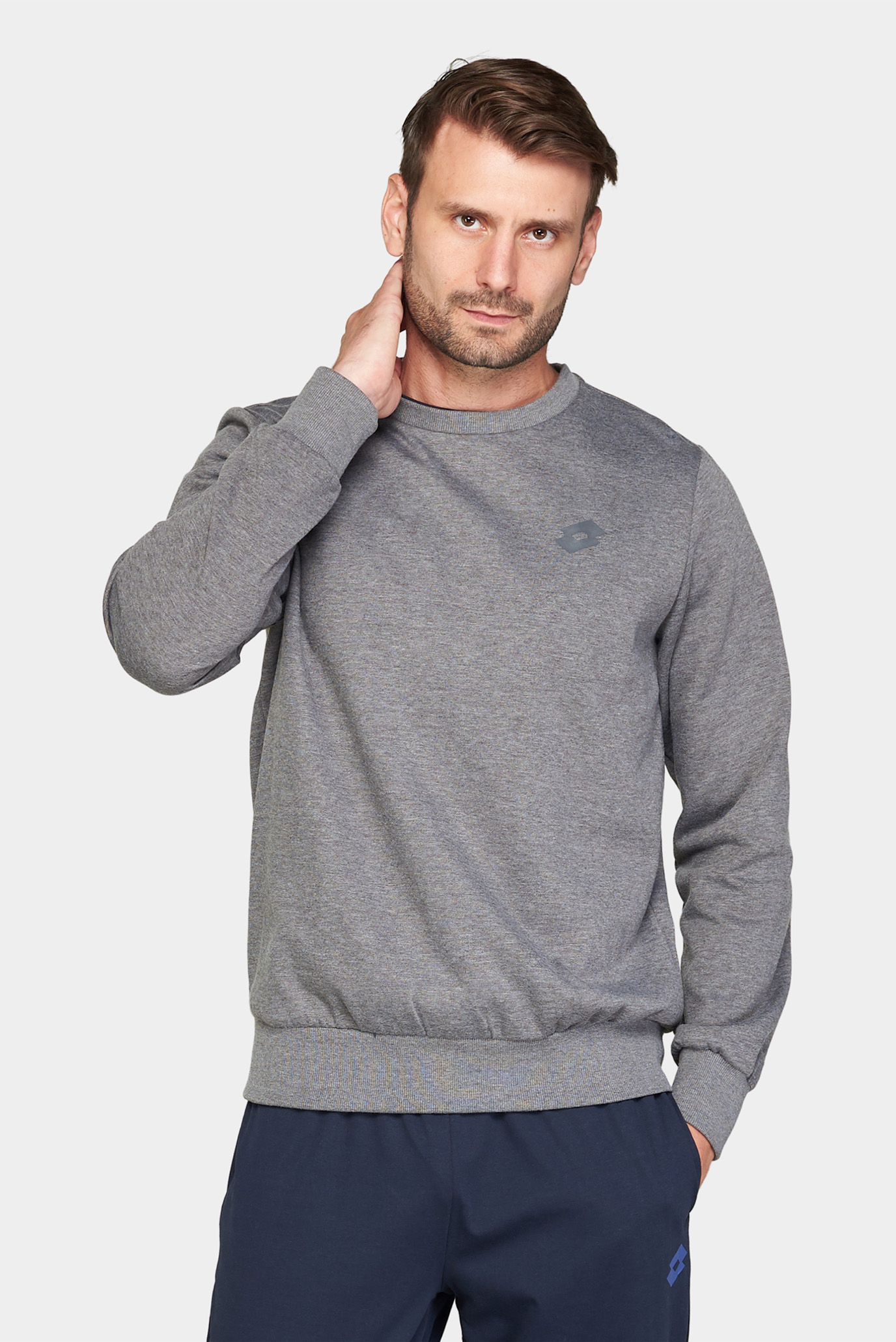 Мужской серый свитшот MSC SWEAT RN MEL 1