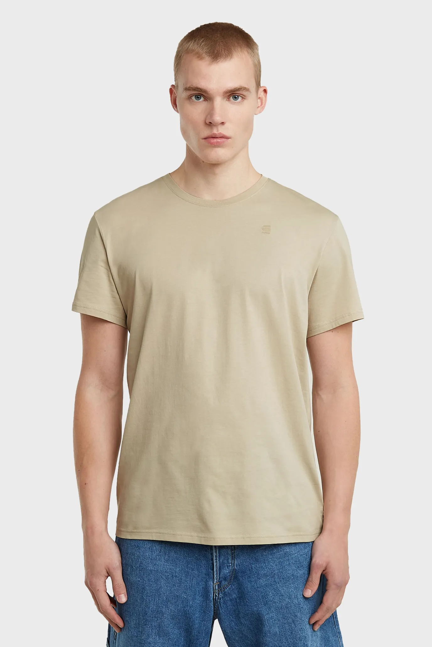 Мужская бежевая футболка Base 1