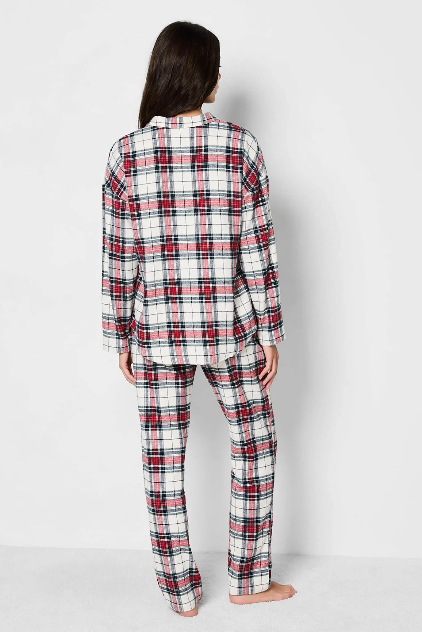Женская пижама в клетку (рубашка, брюки) GRIGOR 2
