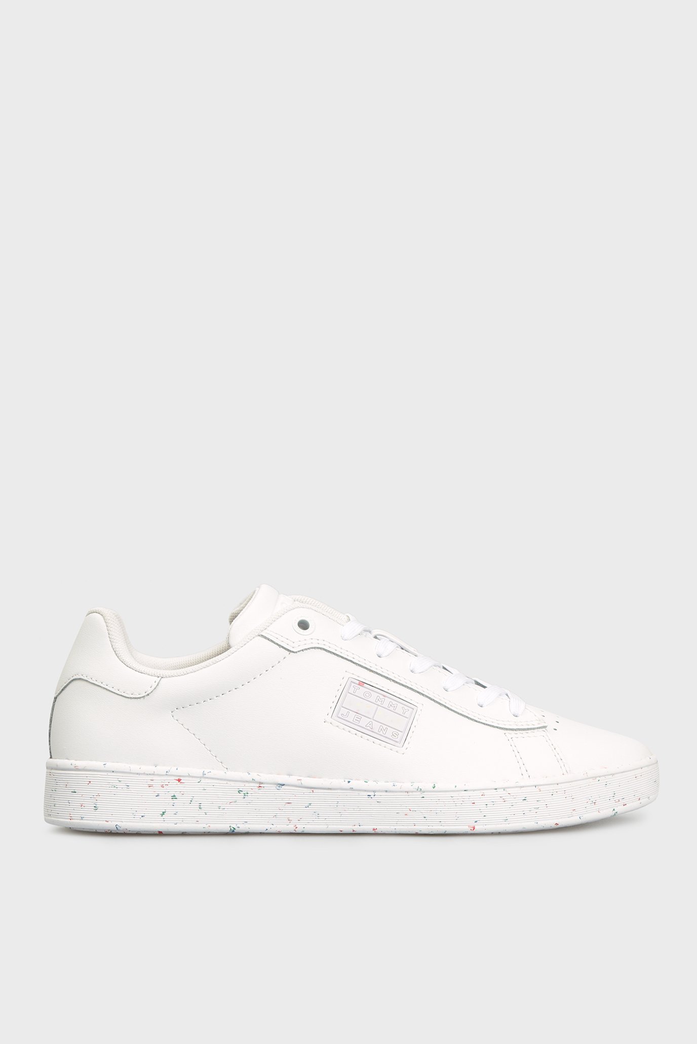 Женские белые кожаные сникерcы TOMMY JEANS CUPSOLE 1