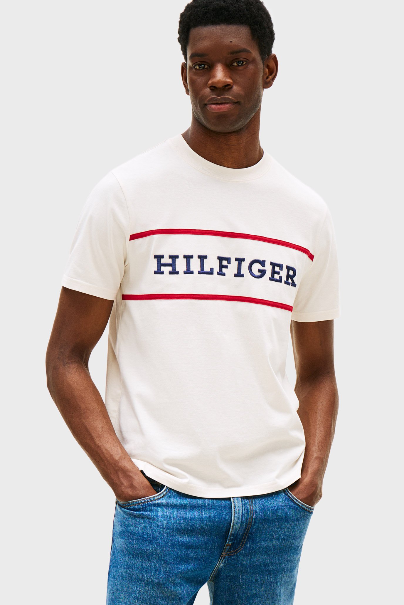 Мужская белая футболка AMERICANA Белый XXL Tommy Hilfiger MW0MW39845 Мужская белая футболка AMERICANA Белый XXL Tommy Hilfiger MW0MW39845