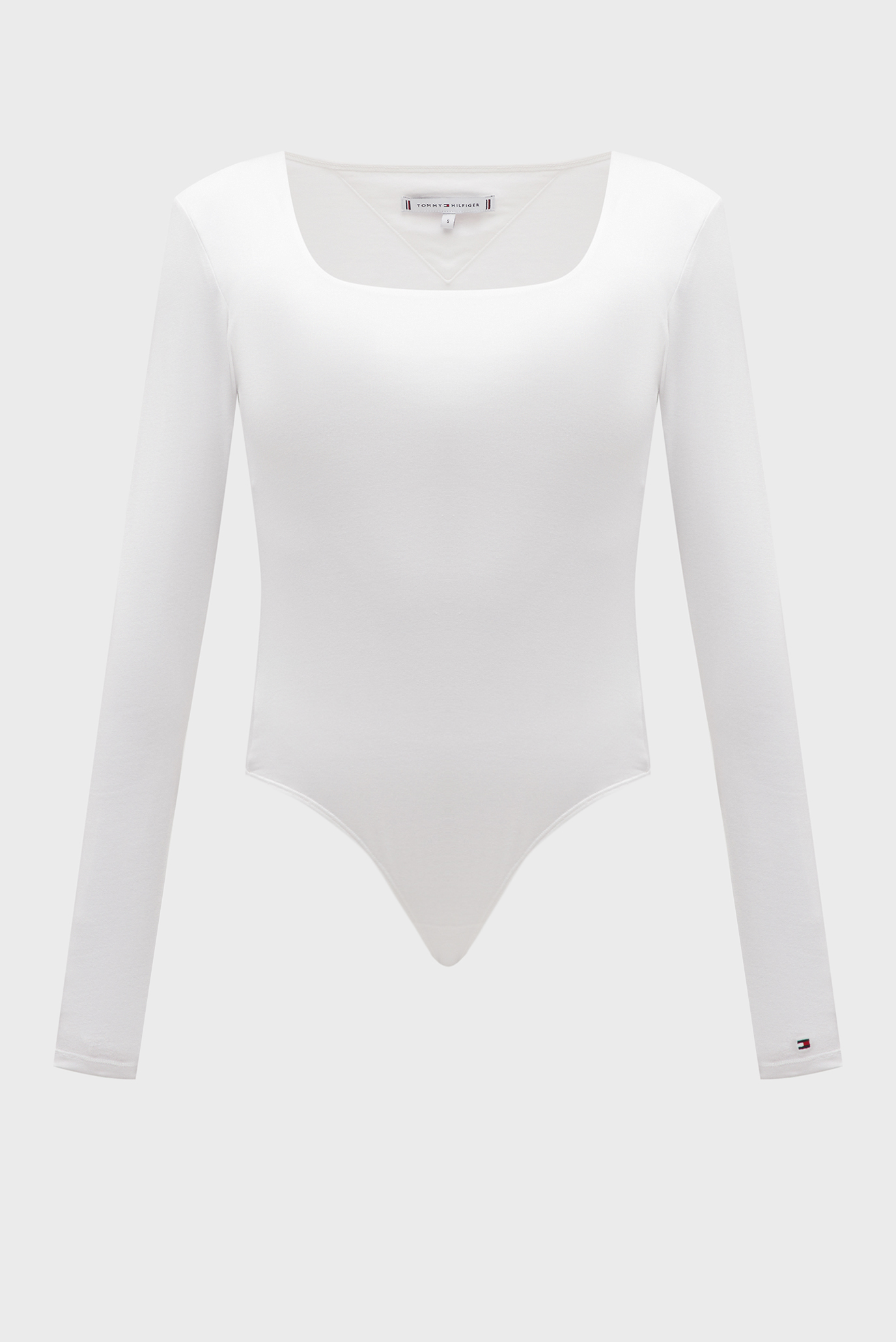 Женское белое боди LONG SLEEVE BODYSUIT 1