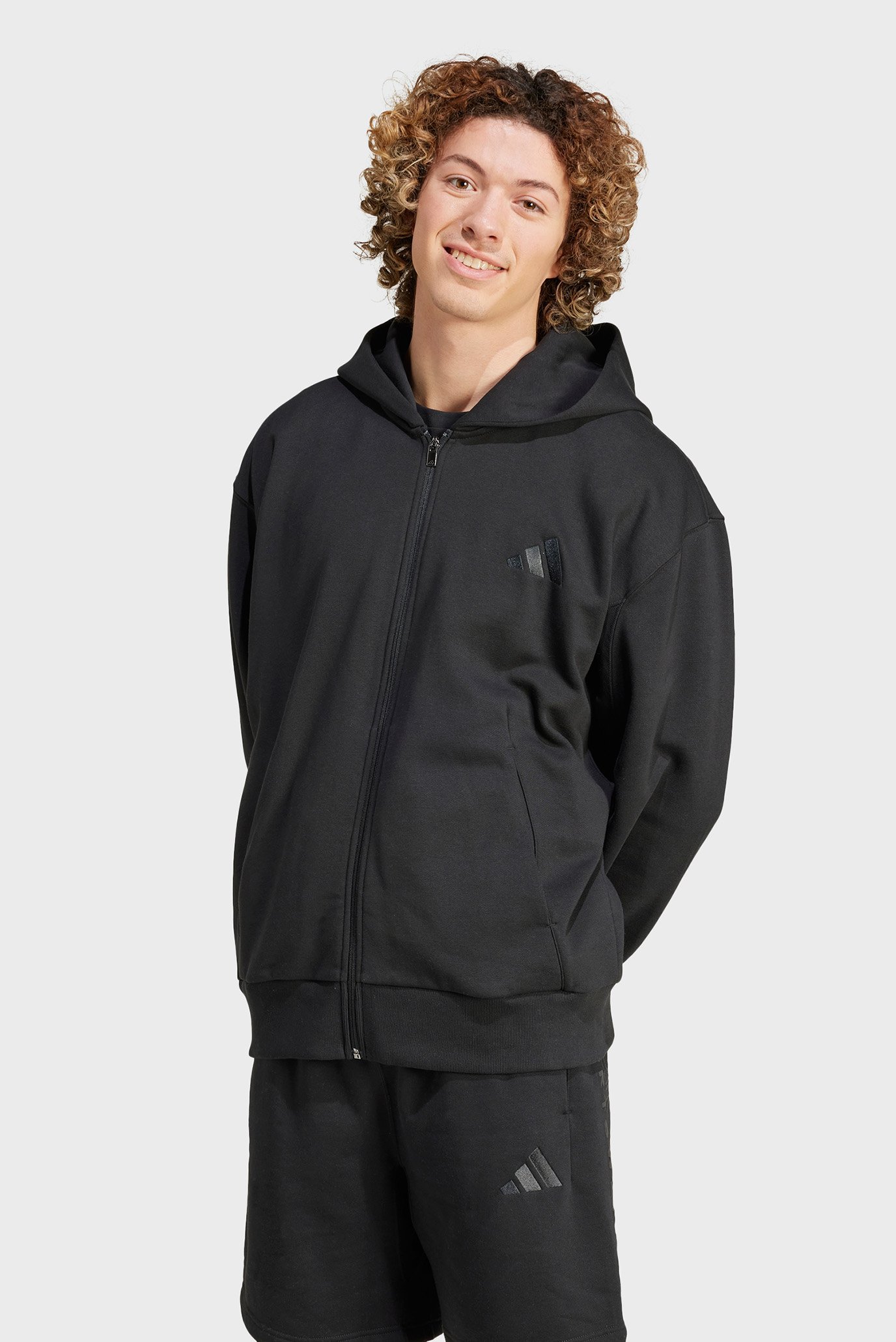 Мужское черное худи ALL SZN Fleece Full-Zip 1