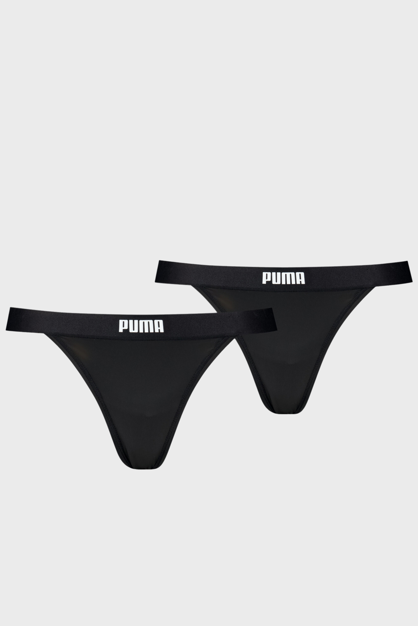 Жіночі чорні трусики (2 шт) PUMA Women's String Thongs 1