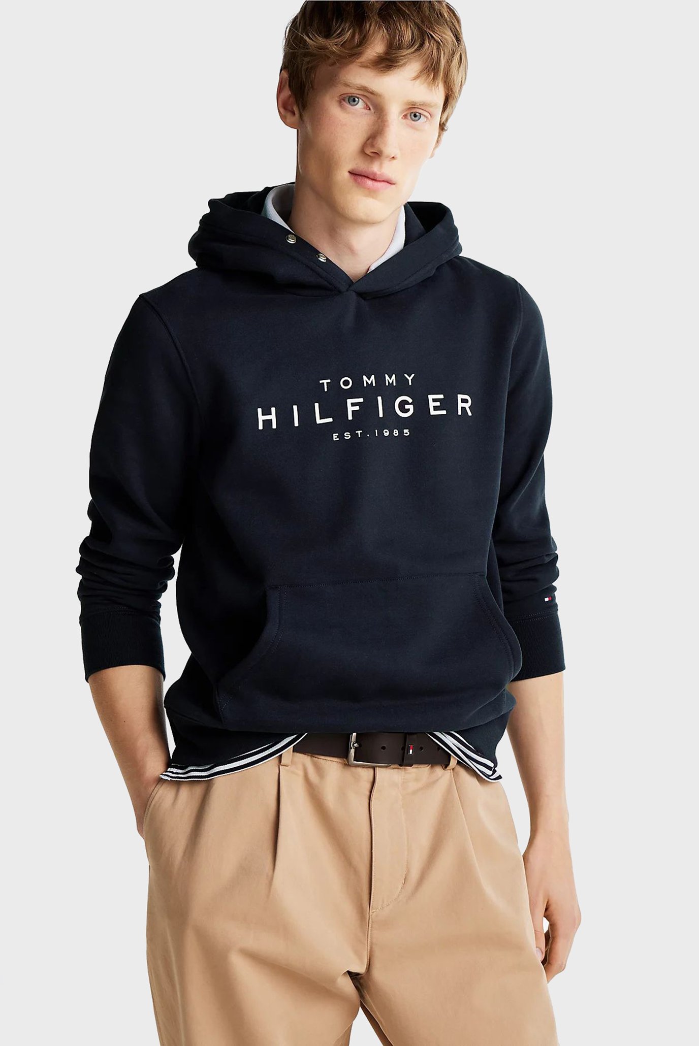 Чоловіче темно-синє худі TOMMY HILFIGER HOODY 1