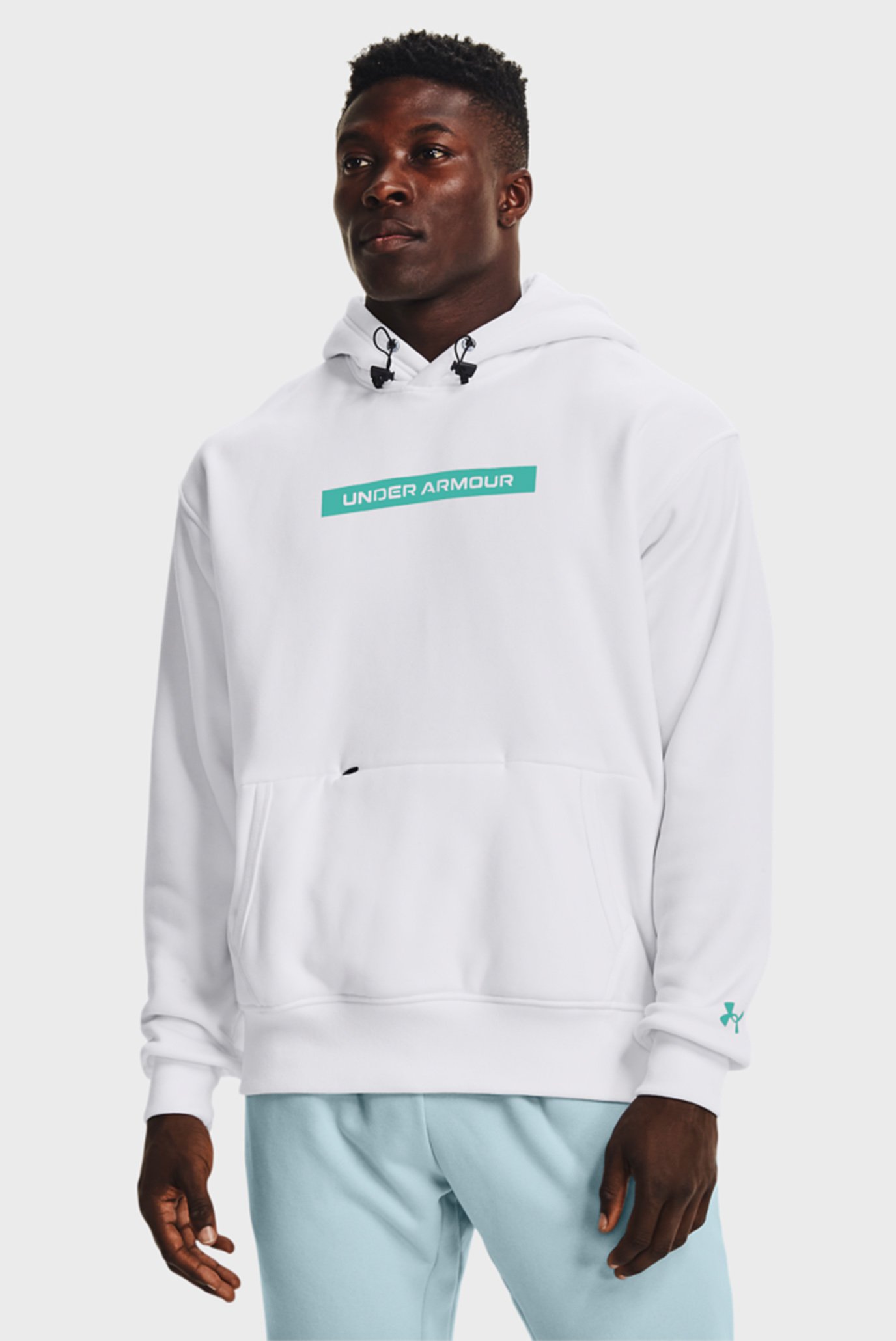 Мужское белое худи UA DNA HOODIE 1