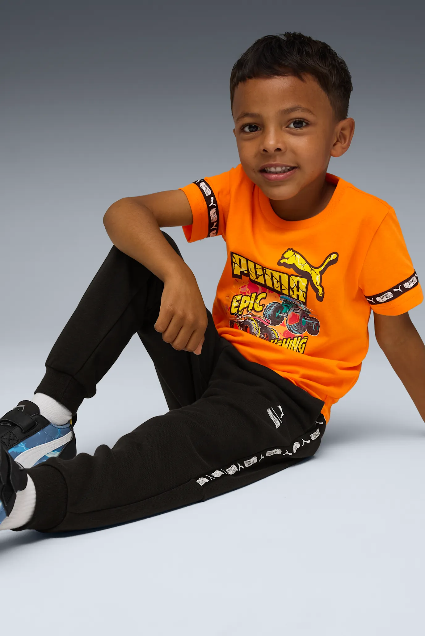 Дитяча помаранчева футболка PUMA x HOT WHEELS™ MONSTER TRUCKS Tee Kids 2