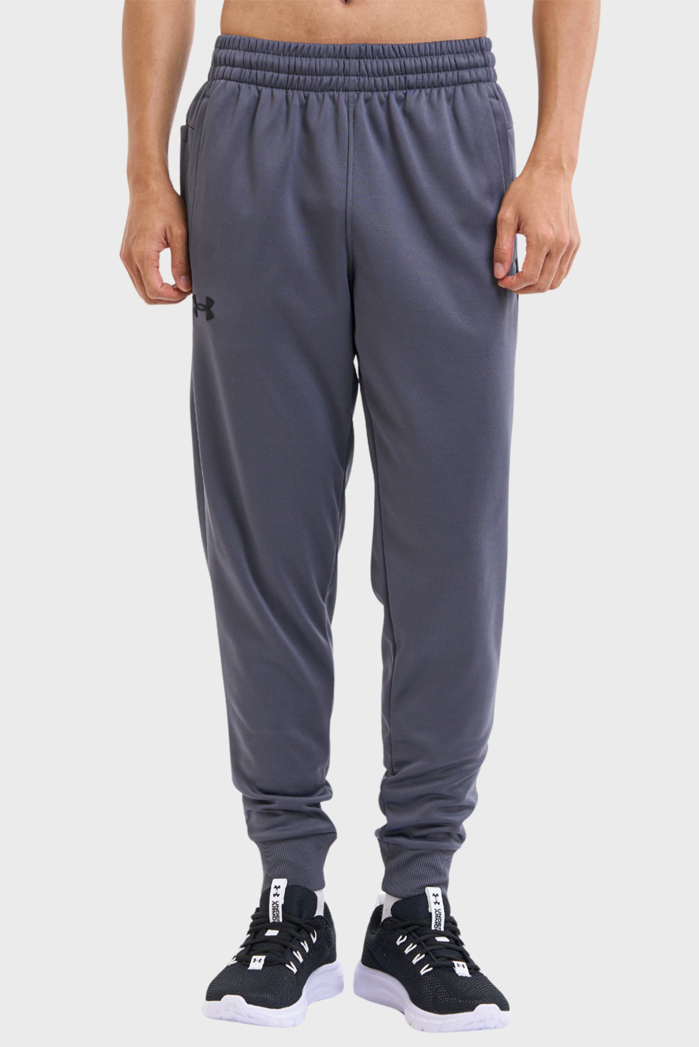 Мужские серые спортивные брюки UA Armour Fleece Joggers 1