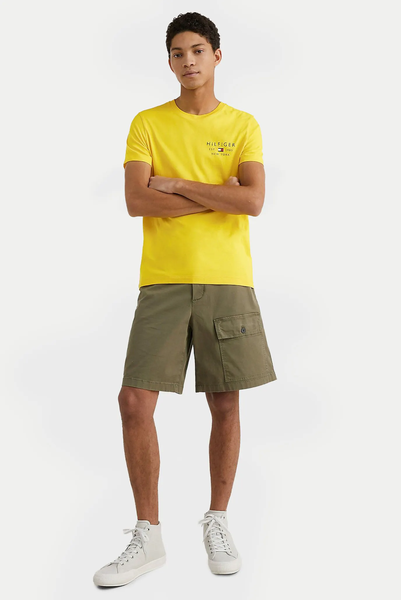 Чоловіча жовта футболка BRAND LOVE SMALL LOGO TEE 2