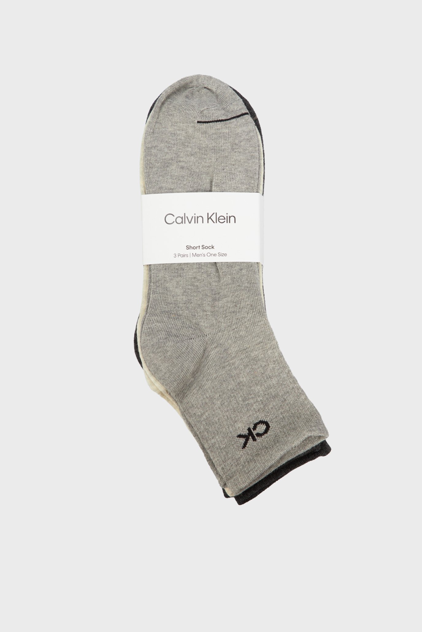 Жіночі сірі шкарпетки (3 пари) CK MEN SHORT SOCK 1