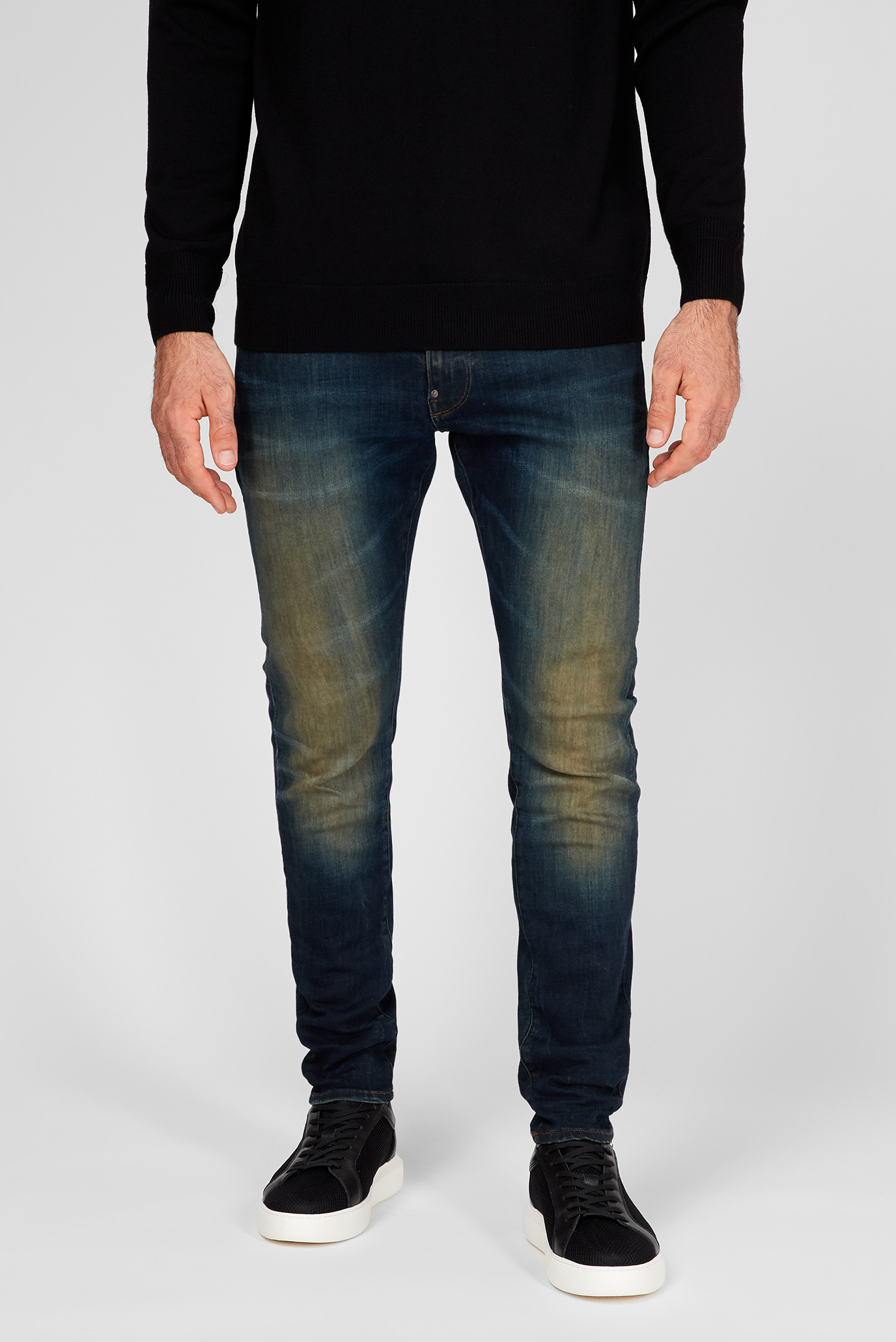 Мужские темно-синие джинсы Revend Skinny B195 1