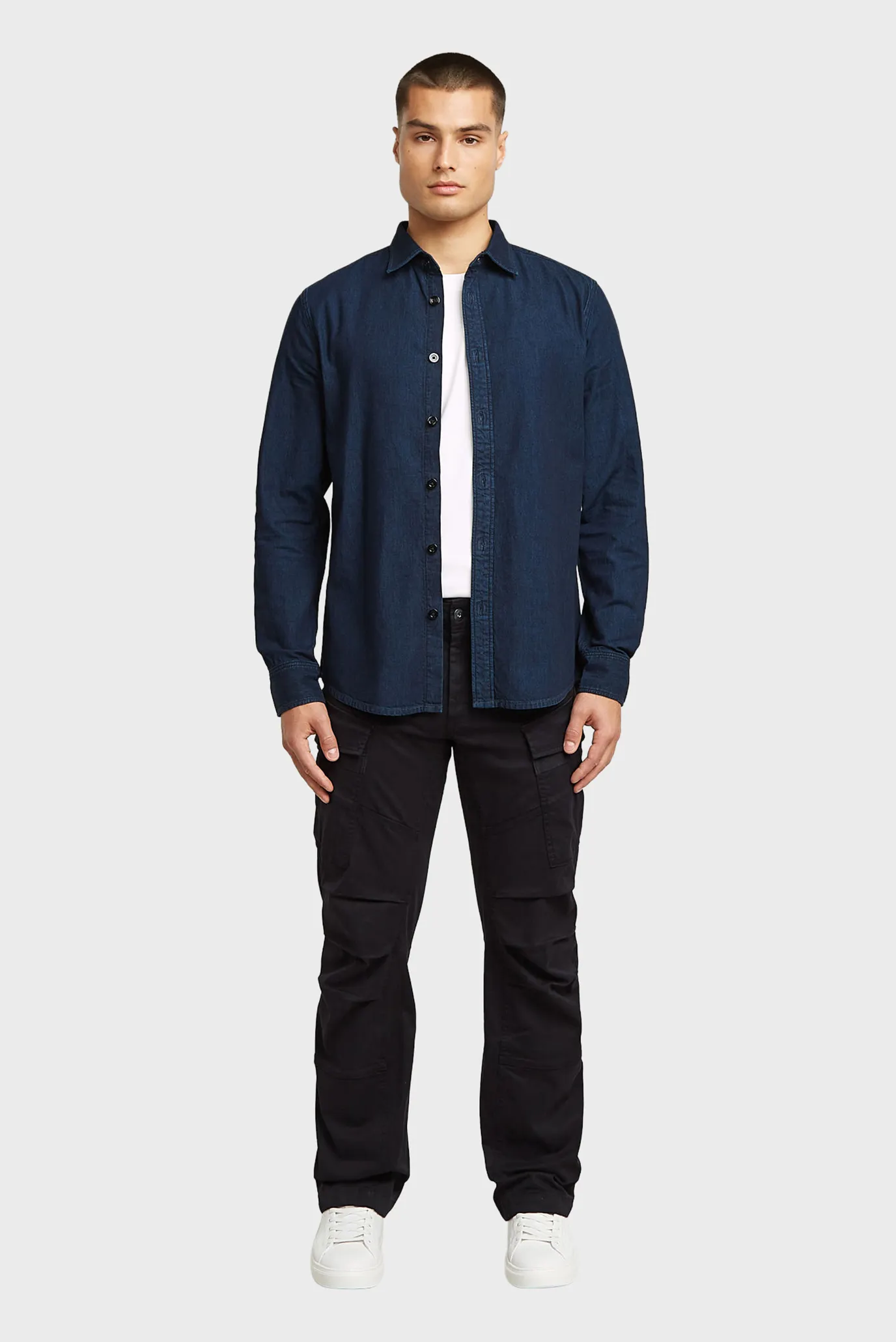 Чоловічі чорні карго 3D Regular Straight 2