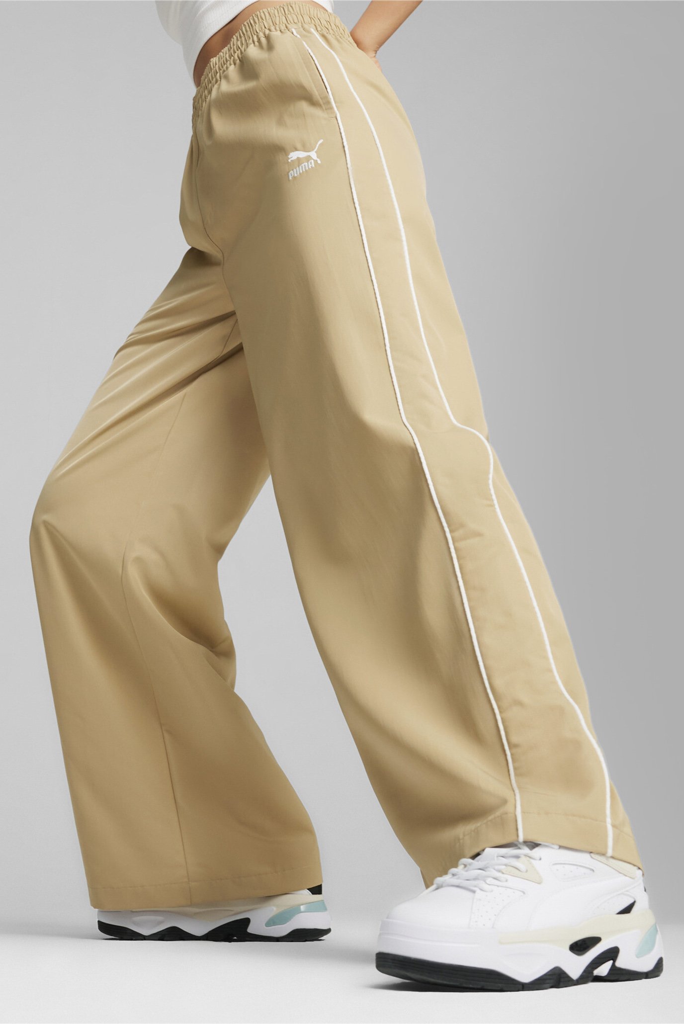 Женские бежевые брюки T7 Women's Relaxed Track Pants 1