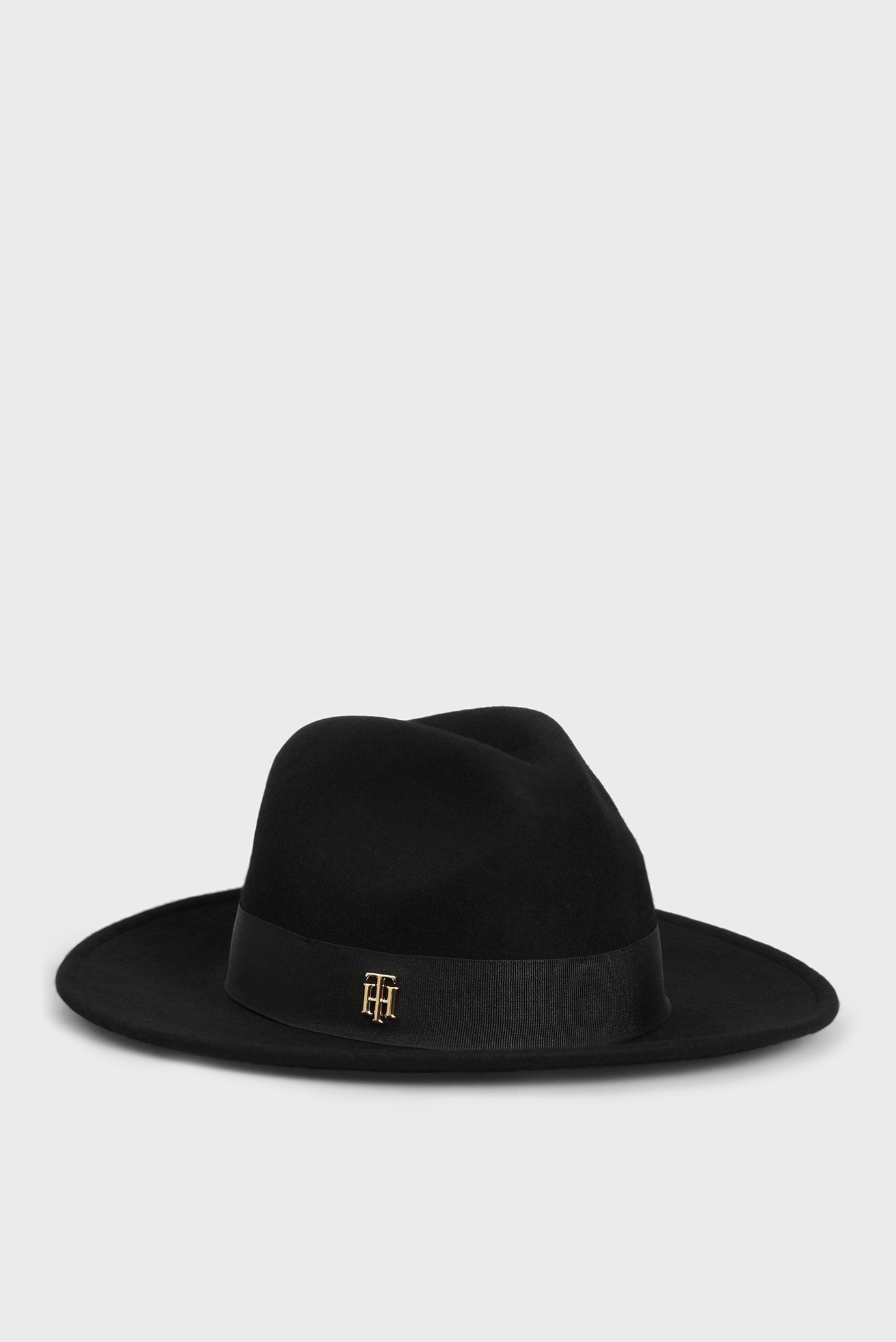 Женская черная шерстяная шляпа 1