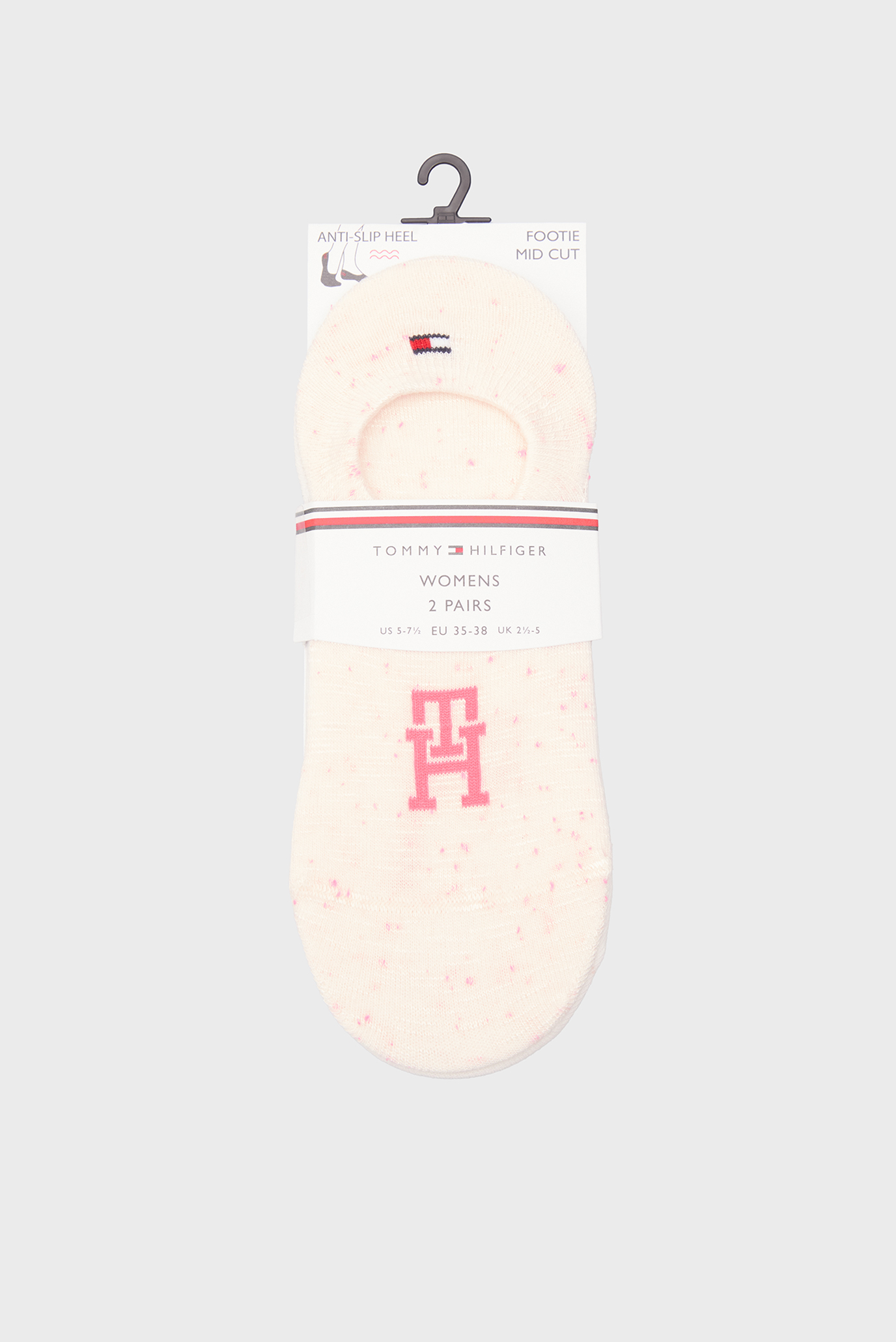Женские белые следы (2 пары) MID CUT Белый 35-38 Tommy Hilfiger 701232982 Женские белые следы (2 пары) MID CUT Белый 35-38 Tommy Hilfiger 701232982
