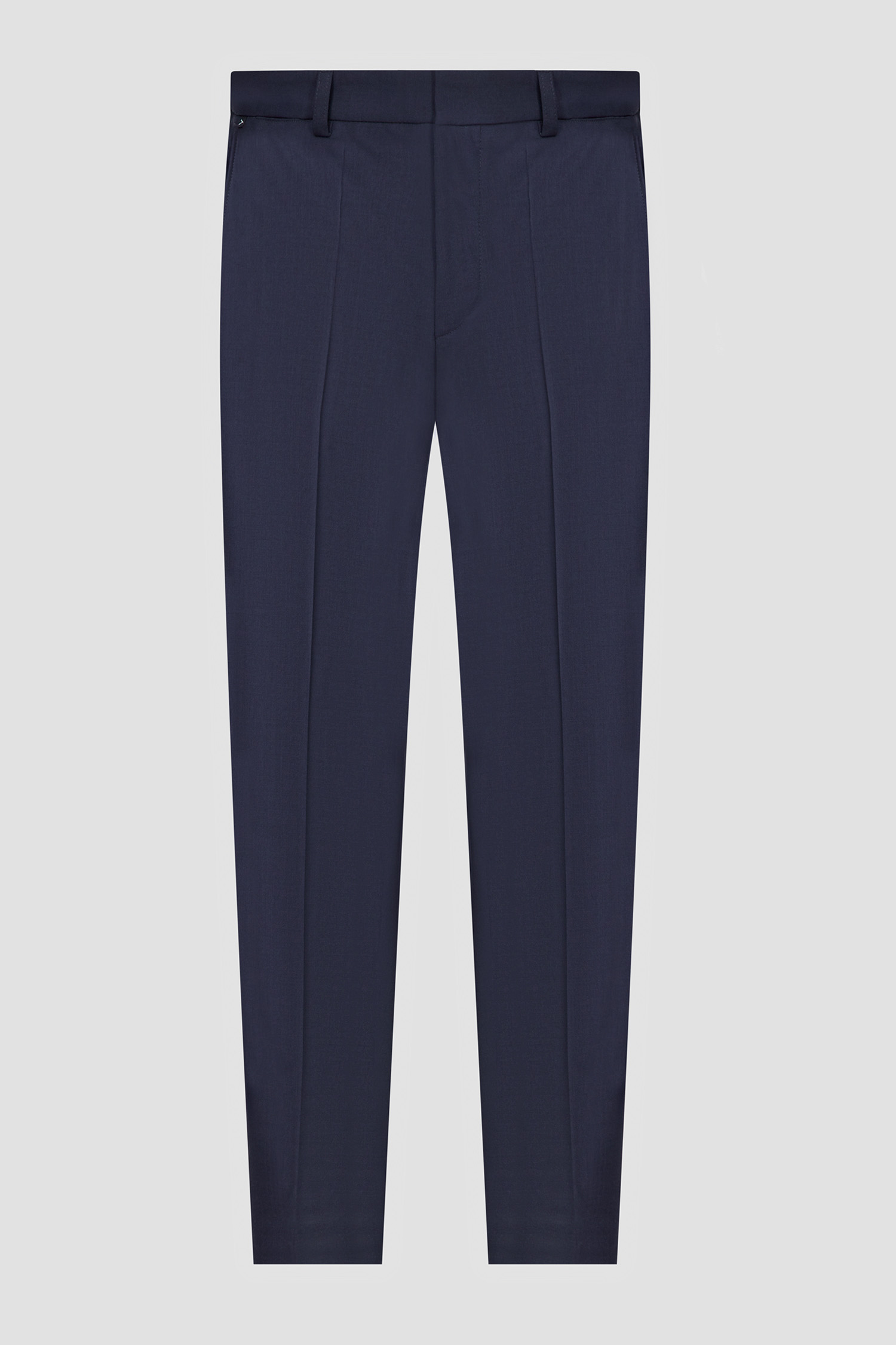 Мужские темно-синие шерстяные брюки 1