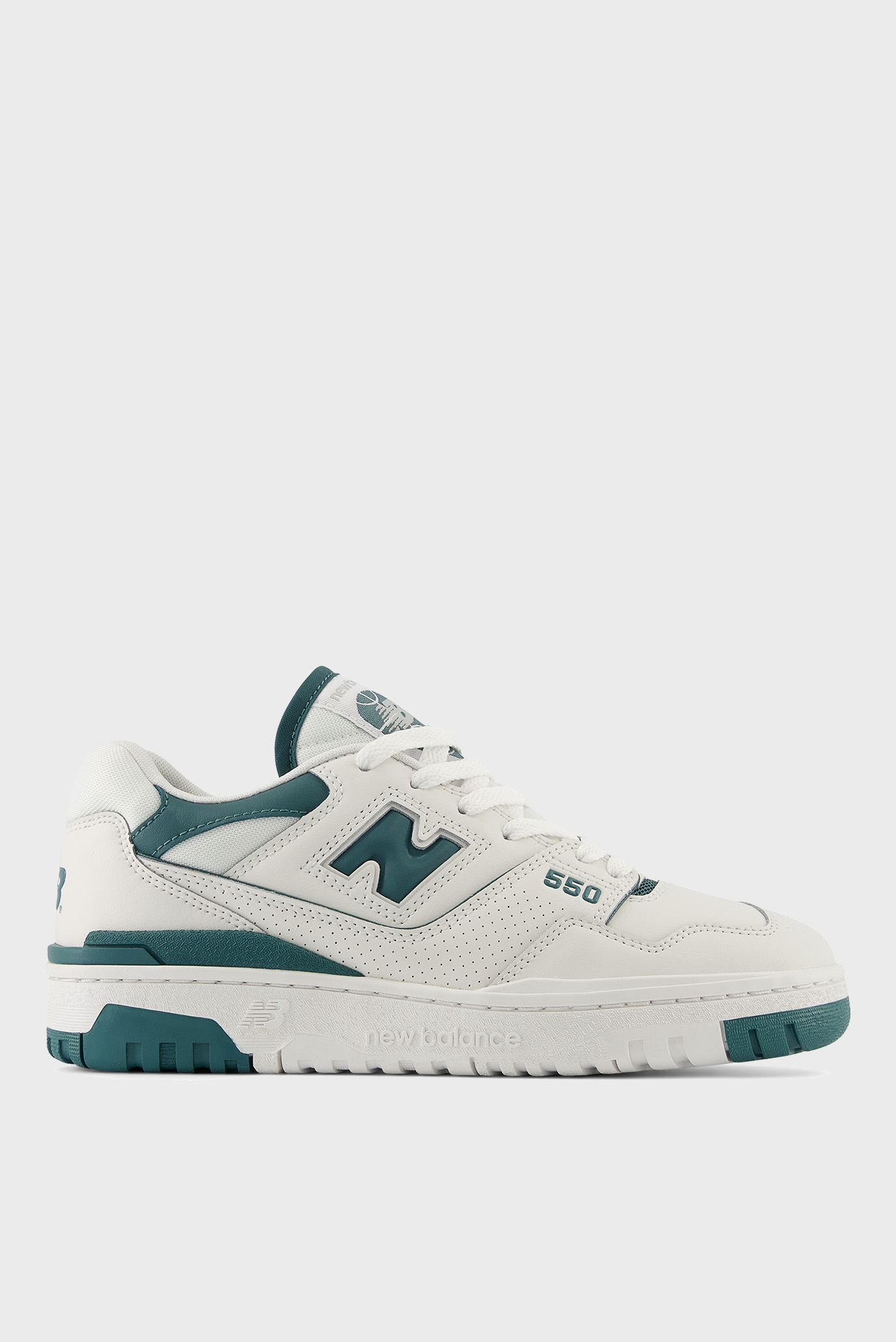 Женские белые кожаные кроссовки 550 New Balance BBW550BI — MD-Fashion