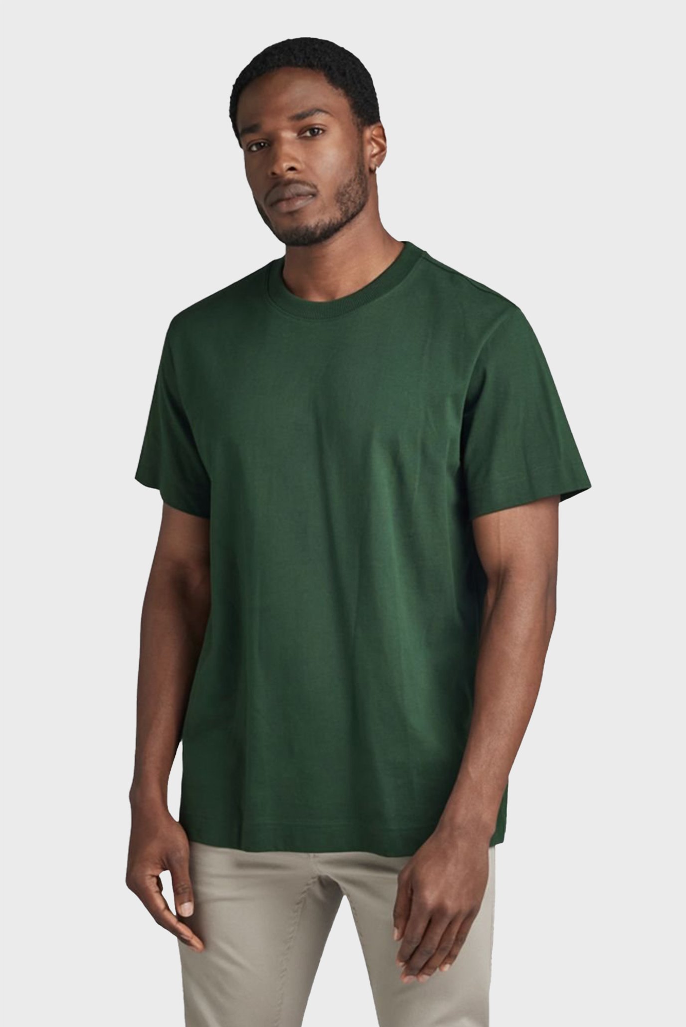 Мужская зеленая футболка Essential loose G-Star RAW D23471 Мужская зеленая футболка Essential loose G-Star RAW D23471