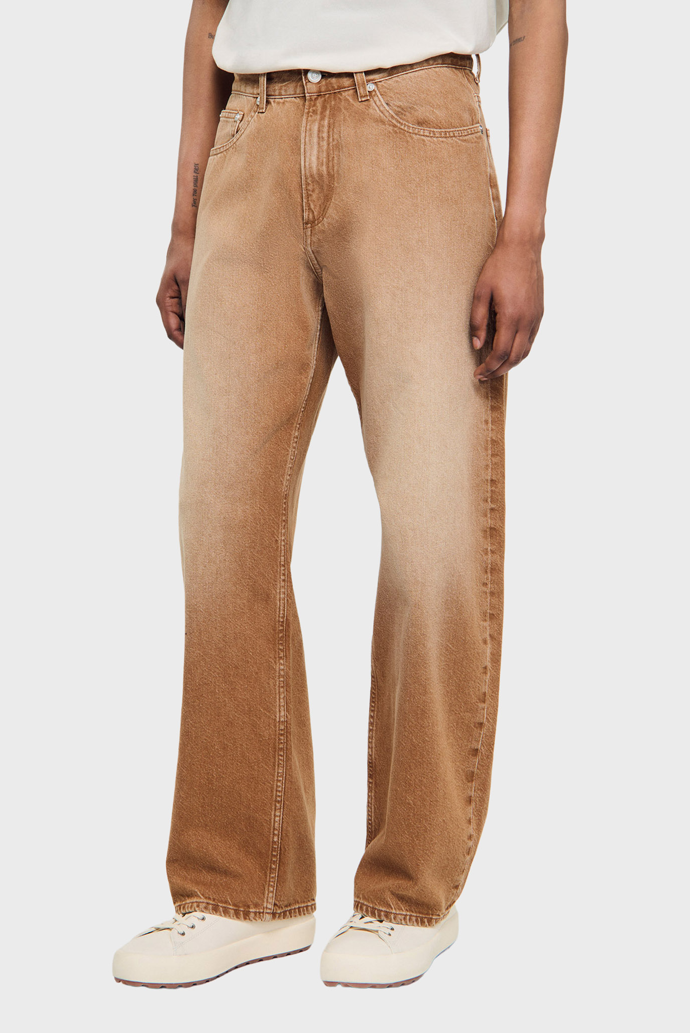 Мужские коричневые джинсы Коричневый 30 Sandro SHPJE00719_Camel Мужские коричневые джинсы Коричневый 30 Sandro SHPJE00719_Camel
